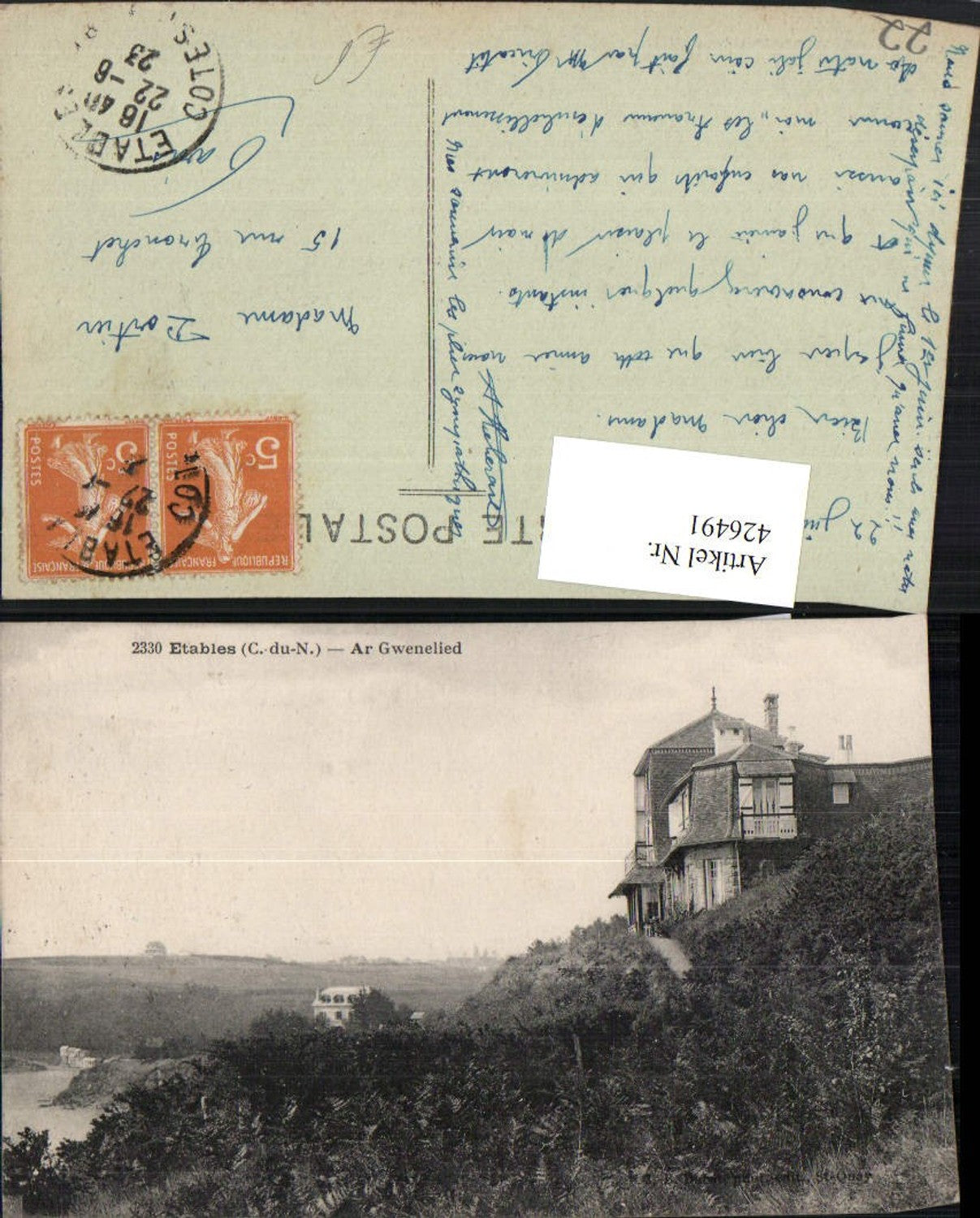 426491,Bretagne Cote-Amor Etables Ar Gwenelied Villa