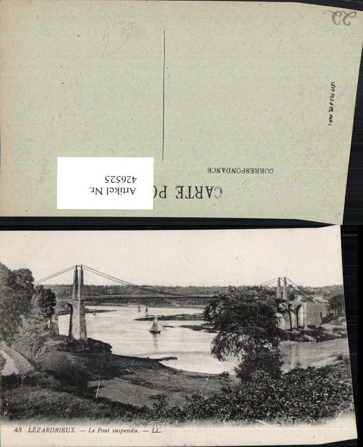426525,Bretagne Cote-Amor Lezardrieux Le Pont suspendu Brücke