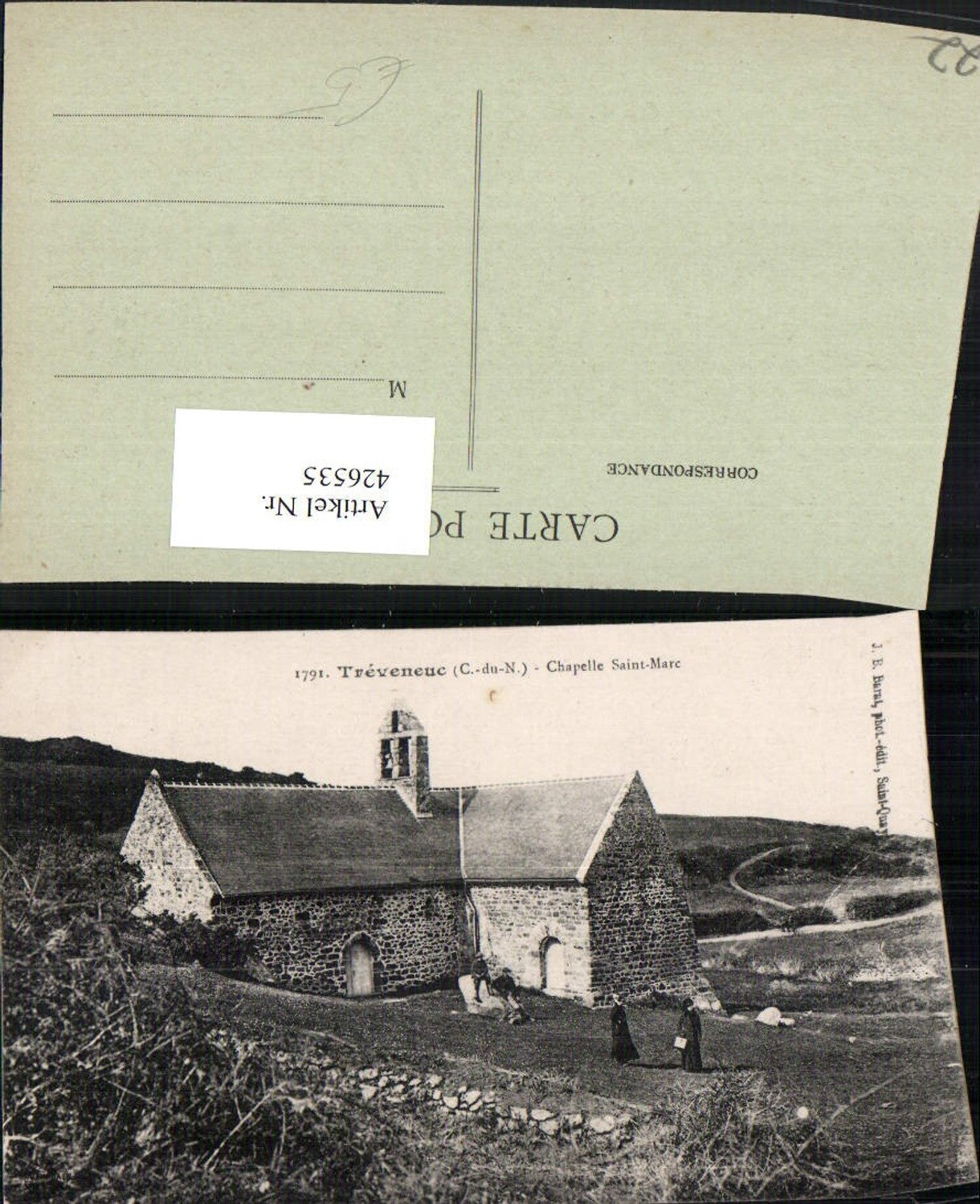 426535,Bretagne Cote-Amor Treveneue Chapelle Saint-Mare Kapelle