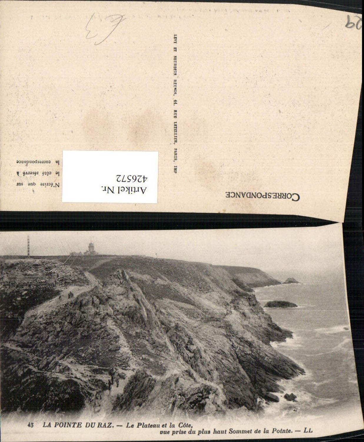 426572,Bretagne Finistere Pointe-du-Raz Le Plateau et la Cote Küste