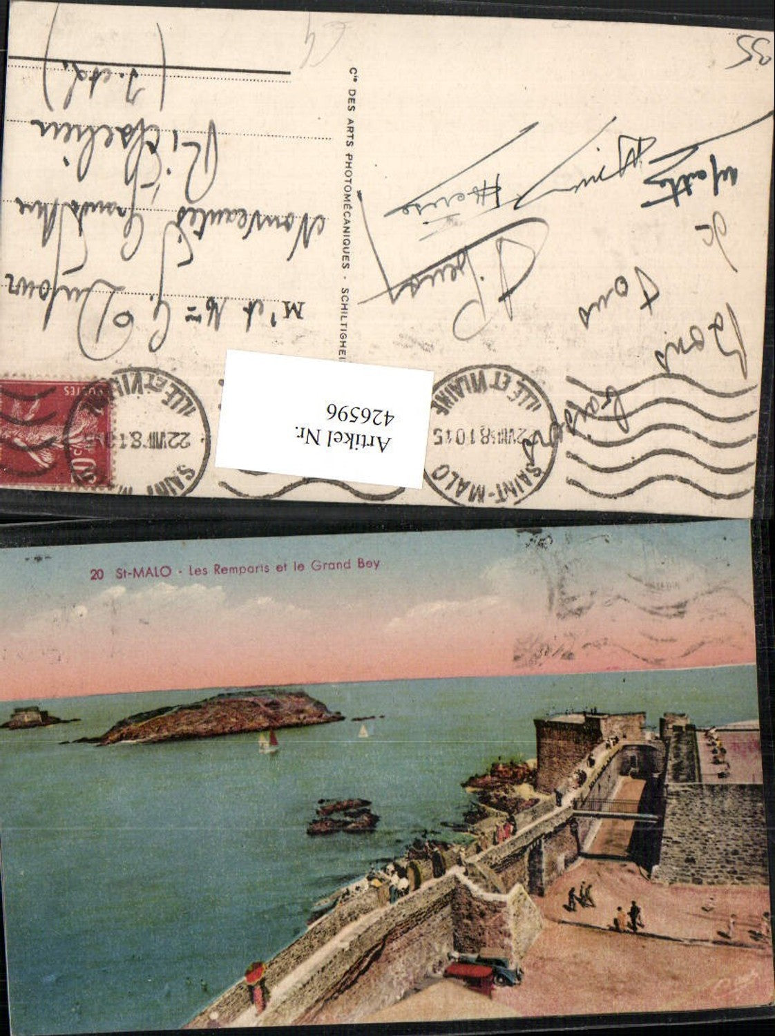 426596,Brittany Ille-et-Vilaine St-Malo Les Remparts et le Grand Bey city walls