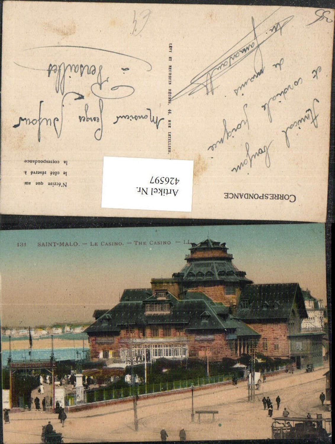 426597,Bretagne Ille-et-Vilaine Saint-Malo Le Casino Gebäude