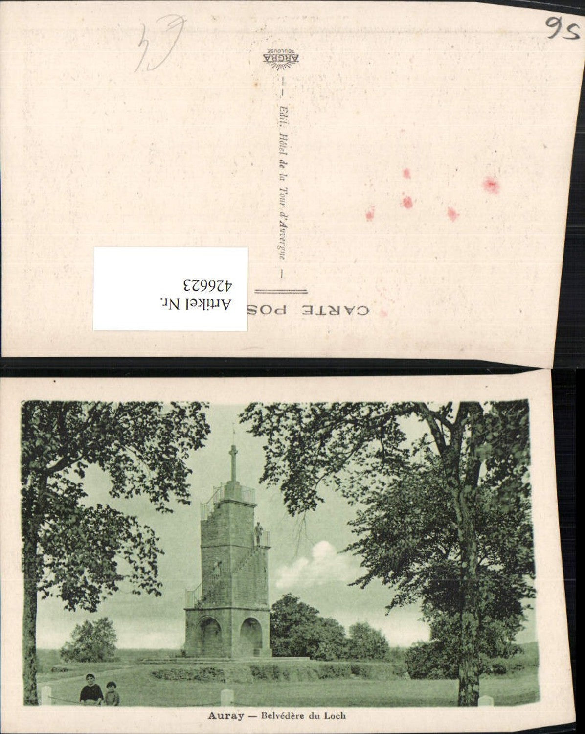 426623,Bretagne Morbihan Auray Belvedere du Loch Turm