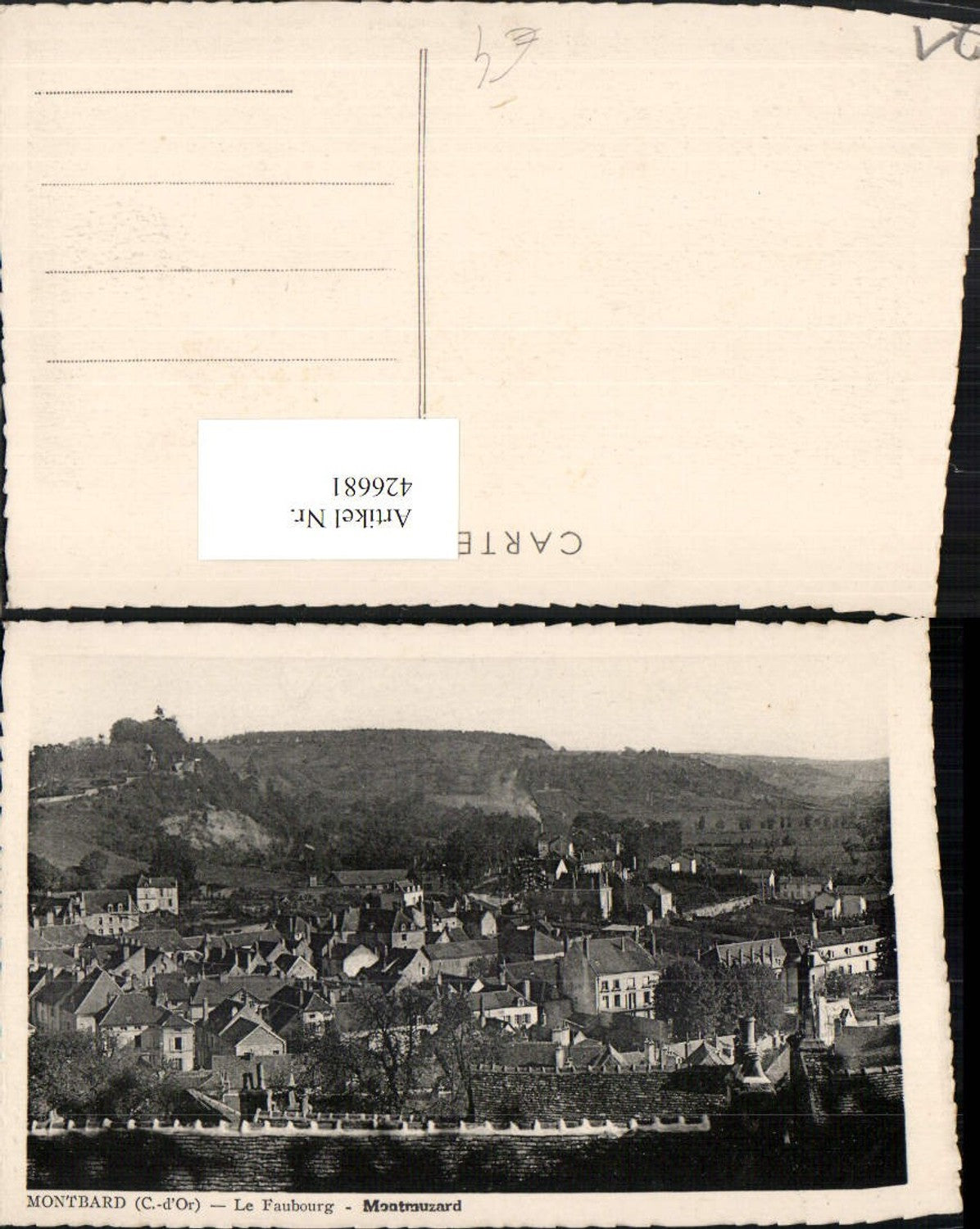 426681,Burgund Cote-Or Montbard Le Faubourg Montmuzard Teilansicht