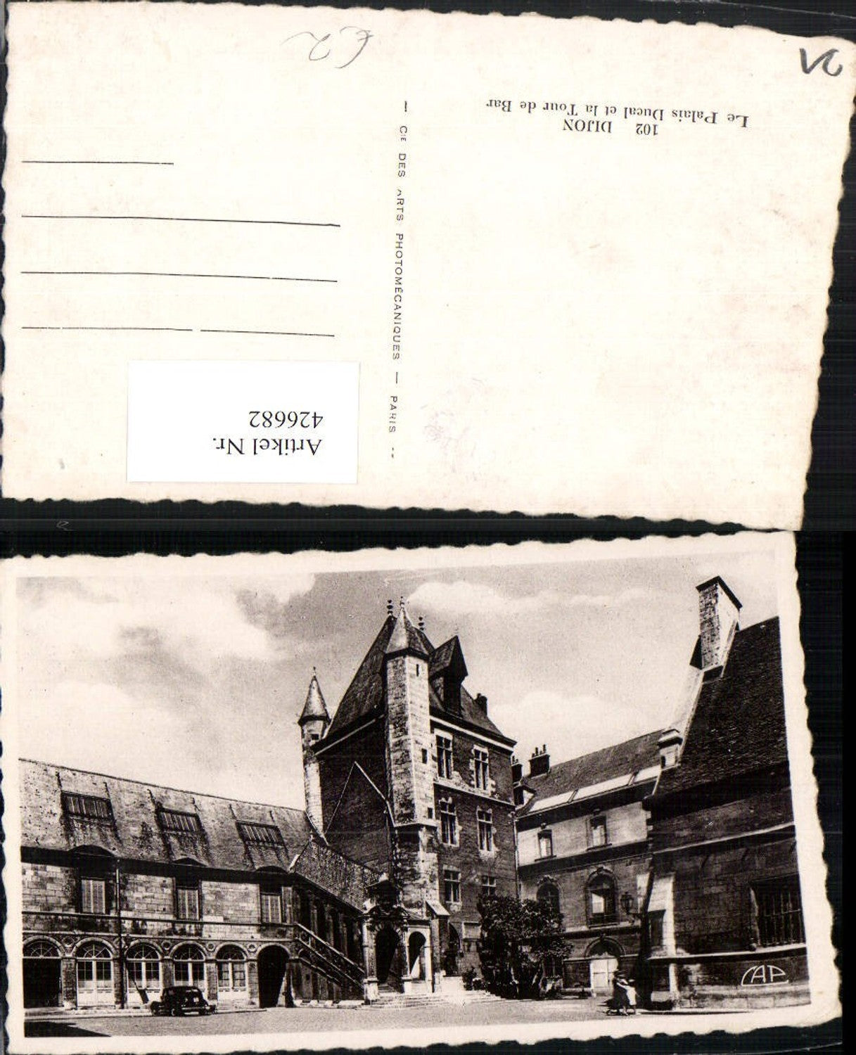 426682,Burgund Cote-Or Dijon Le Palais Ducal et la Tour de Bar Palast