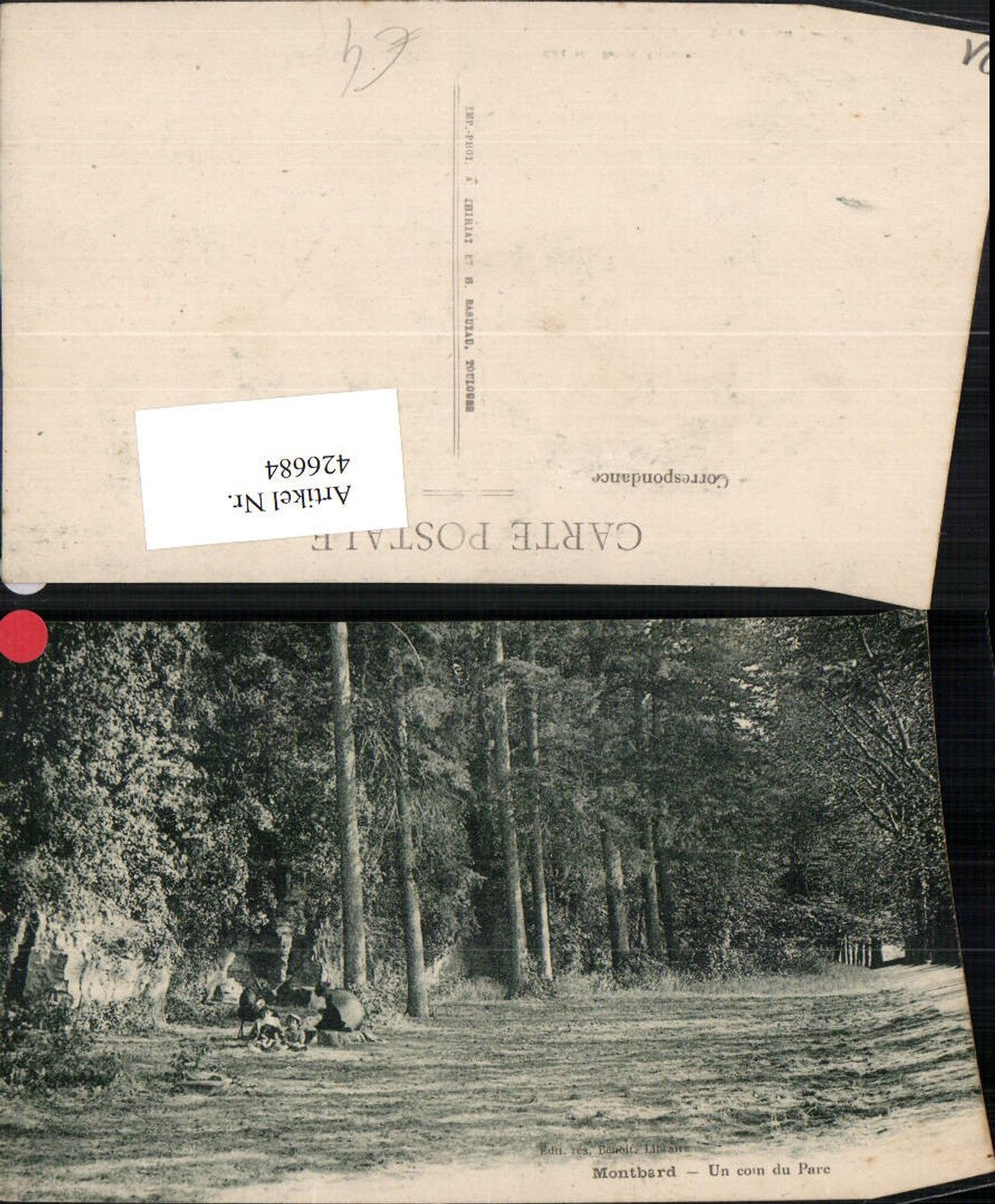 426684,Burgund Cote-Or Montbard Un coin du Pare Wald