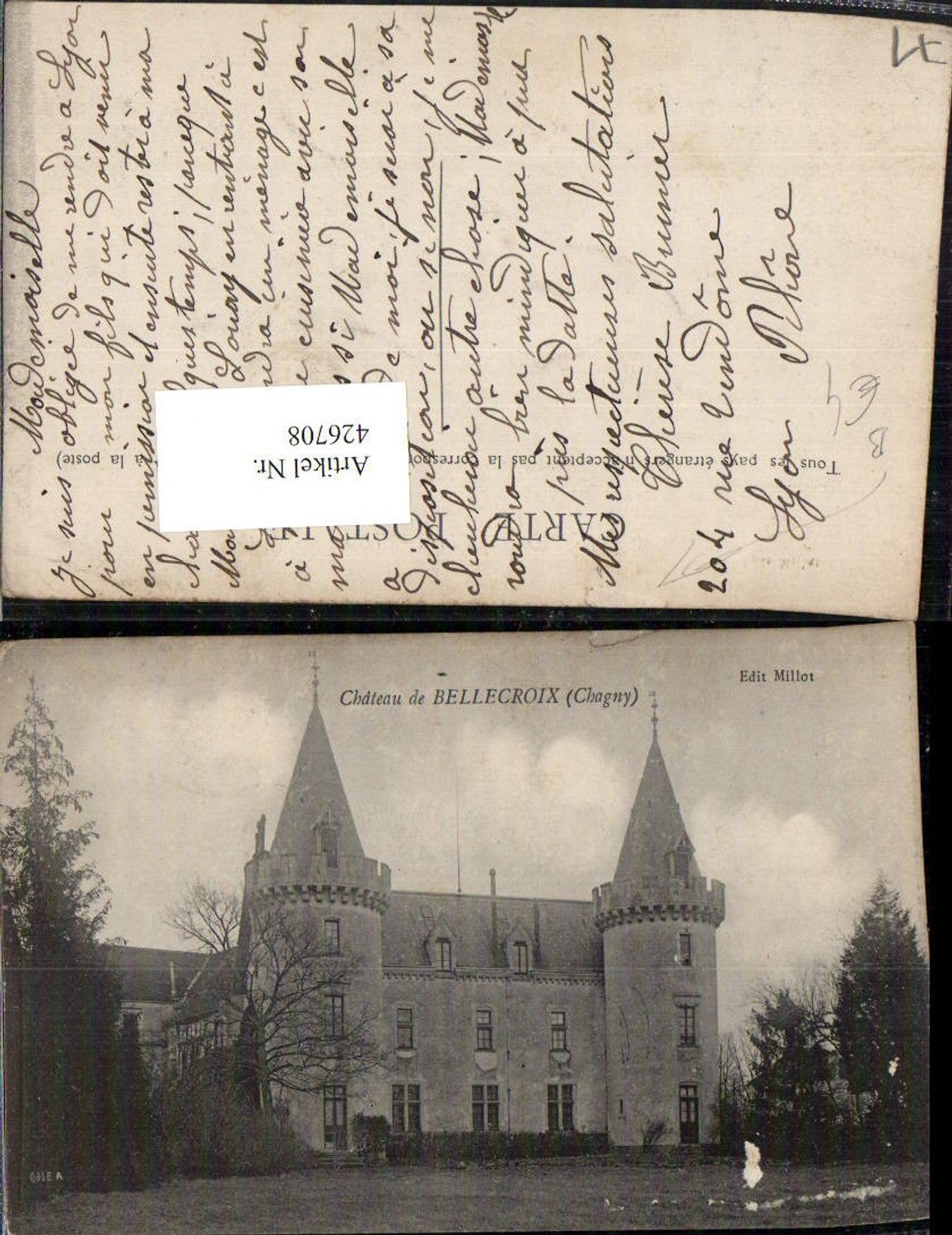 426708,Burgund Saone-et-Loire Chateau de Bellecroix Schloss