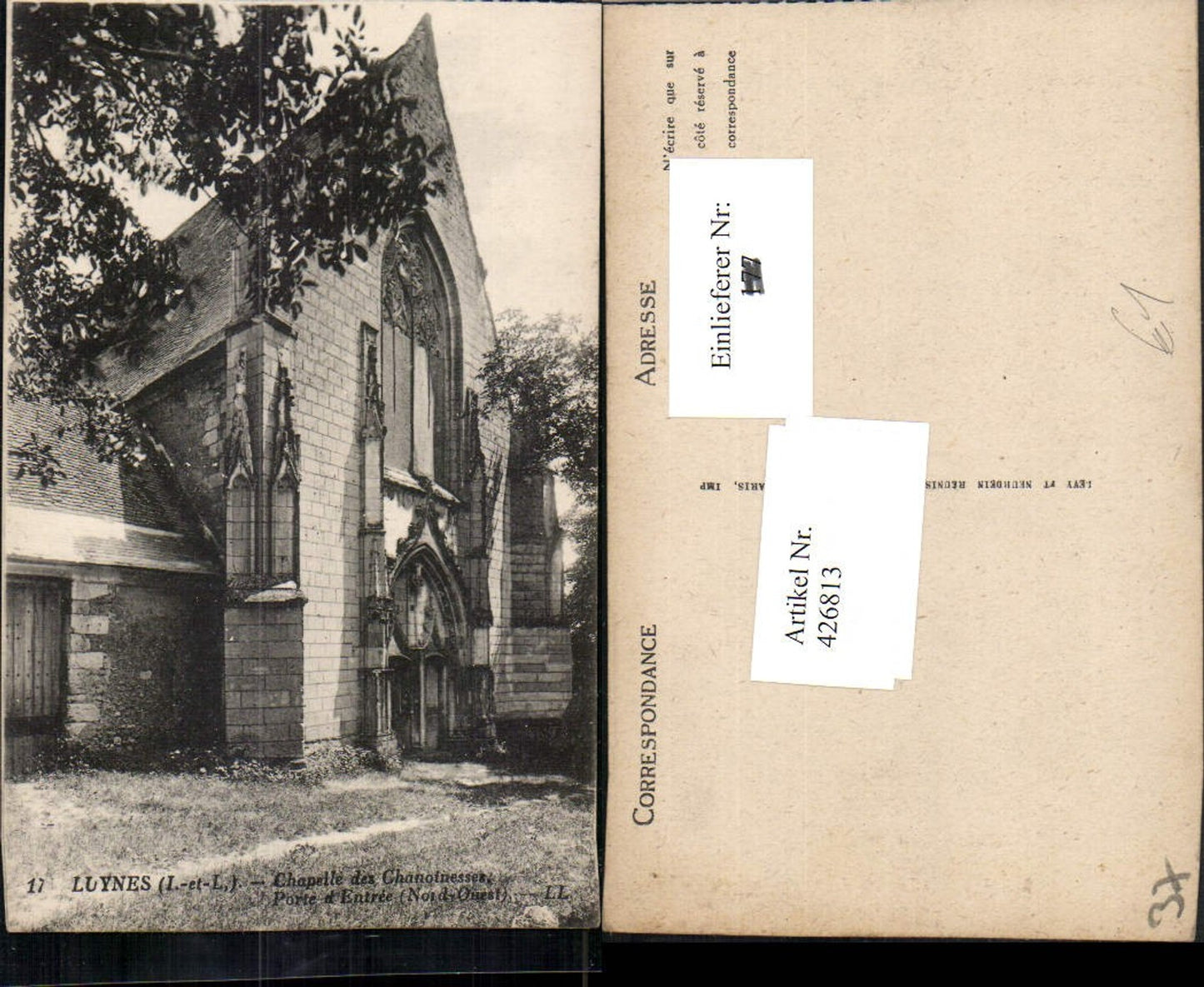426813,Centre Indre-et-Loire Luynes Chapelle des Chanoinesses Kapelle