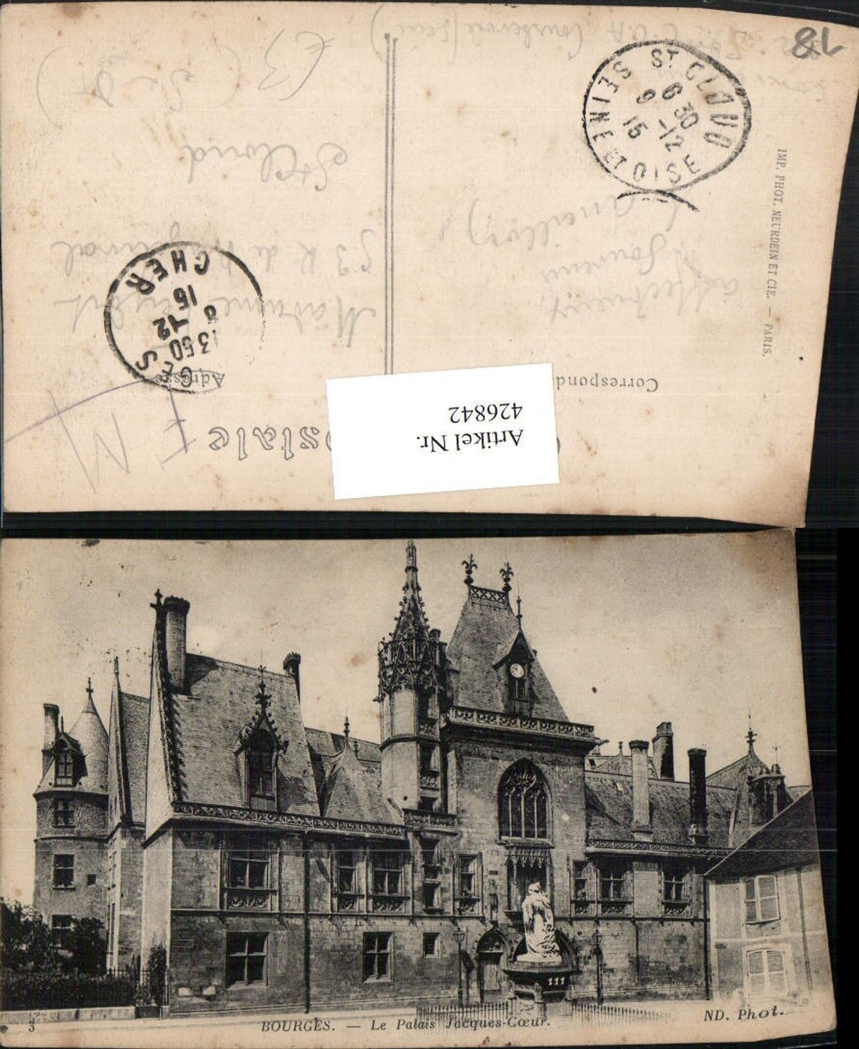 426842,Centre Cher Bourges Le Palais Jacques Coeur Palast