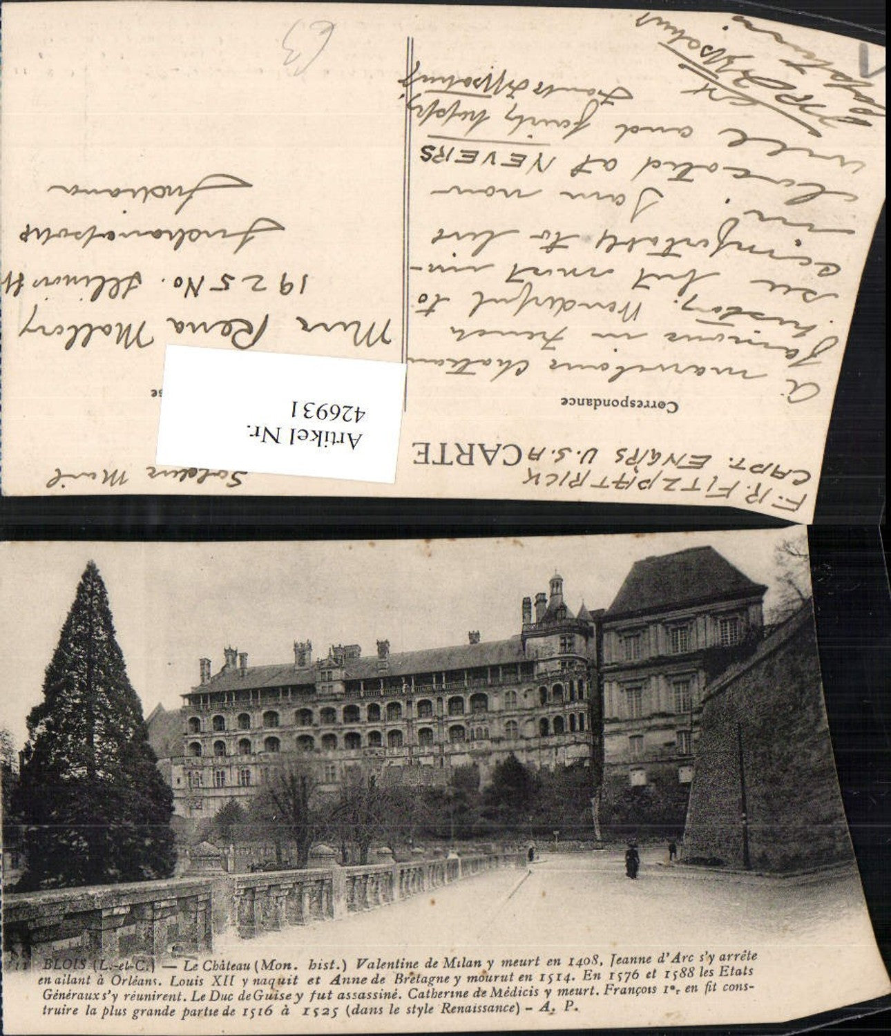 426931,Centre Loire-et-Cher Blois Le Chateau Schloss
