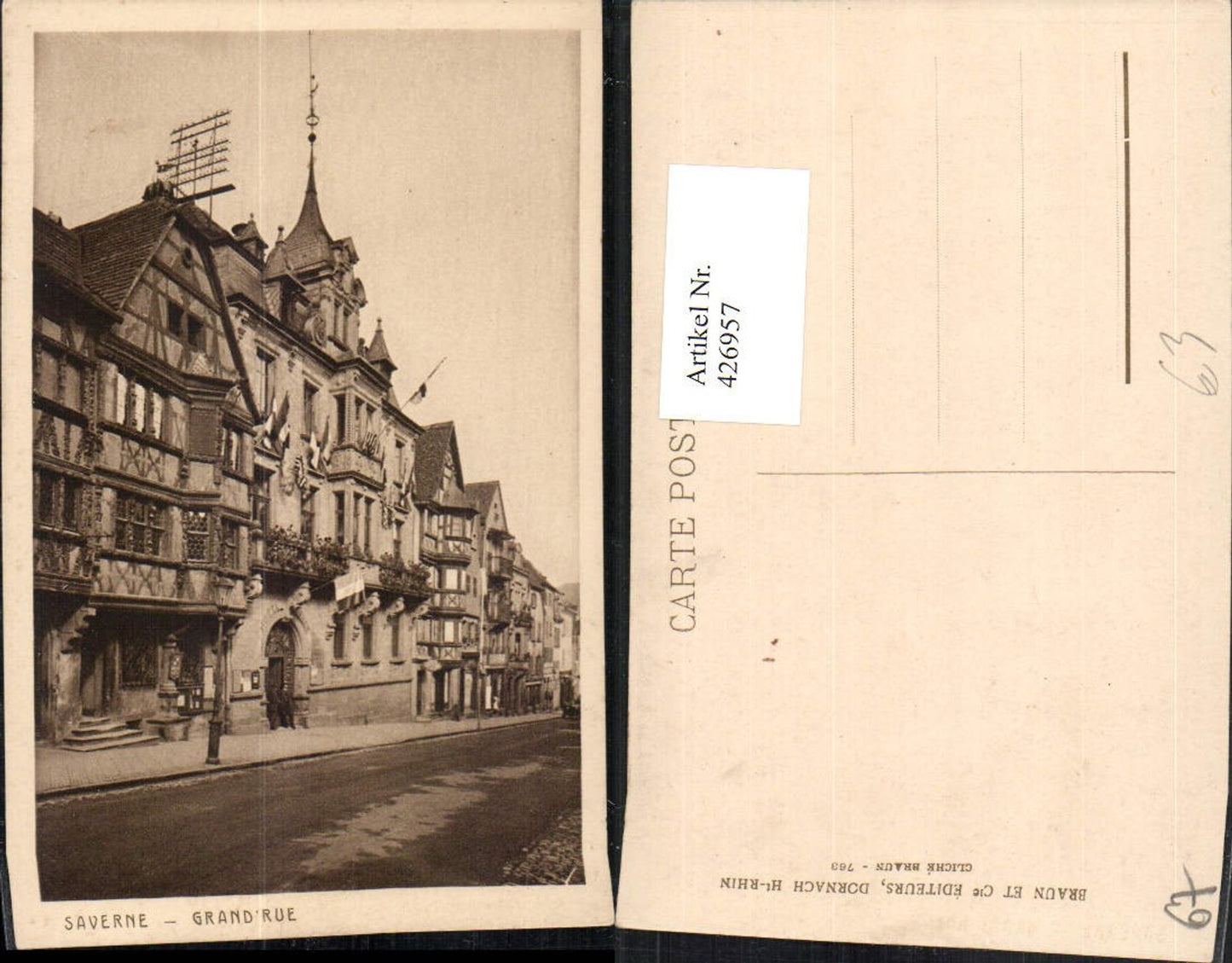 426957,Elsass Bas-Rhin Saverne Grand Rue Straßenansicht
