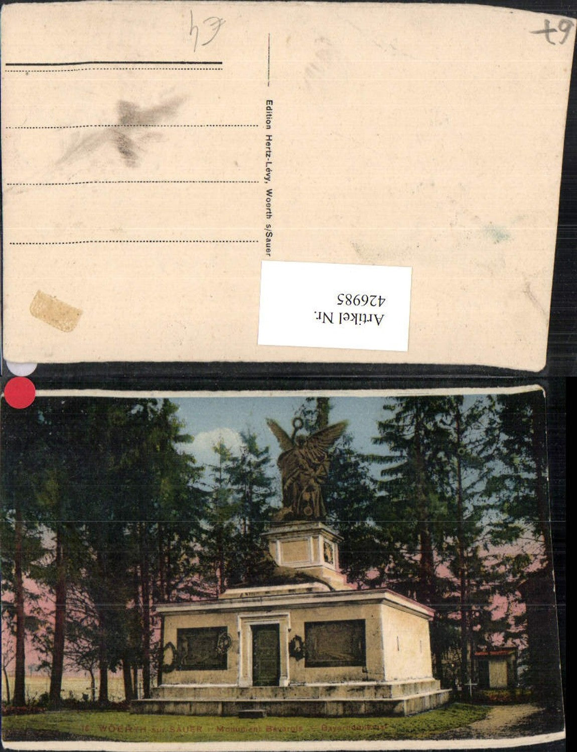 426985,Elsass Bas-Rhin Woerth-sur-Sauer Monument Bavarois Bayerndenkmal