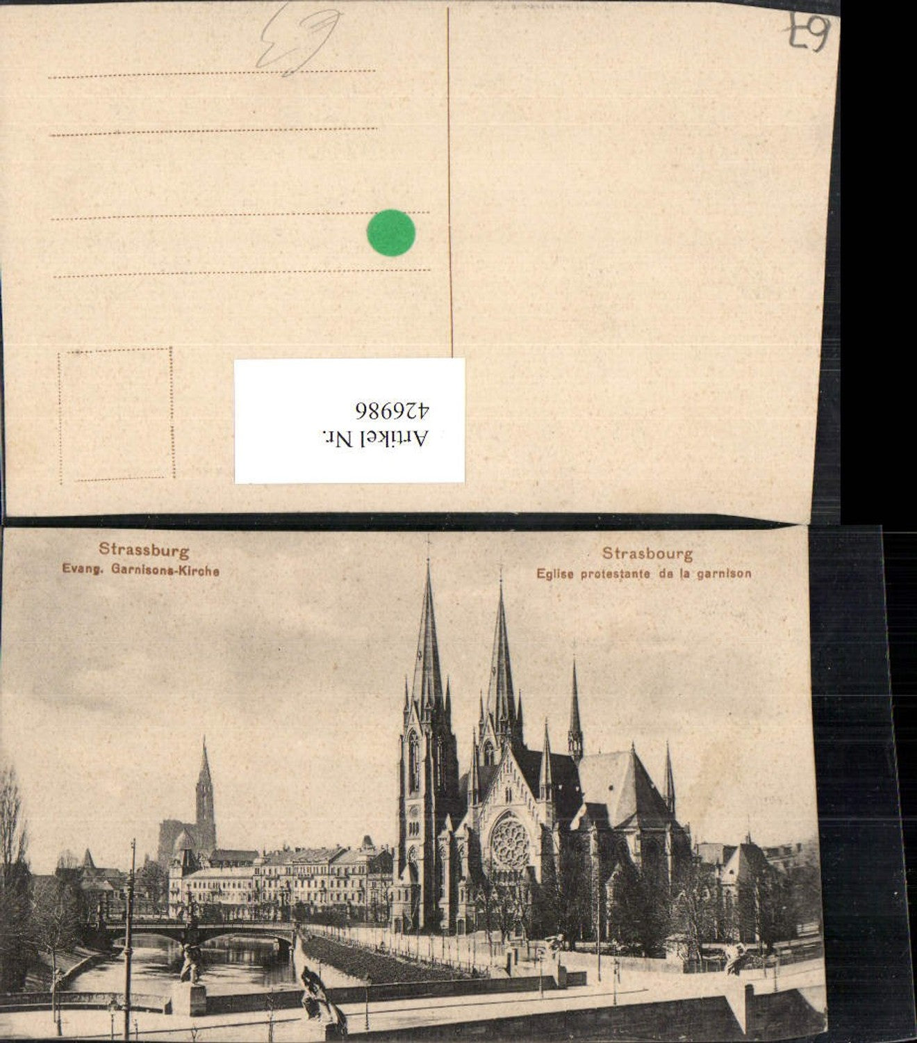 426986,Elsass Bas-Rhin Straßburg Strasbourg Eglise Garnisons-Kirche