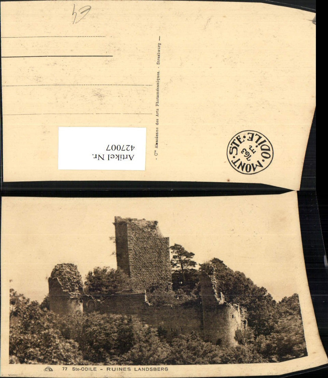 427007,Elsass Bas-Rhin Ste-Odile Ruines Landsberg Burg Ruine