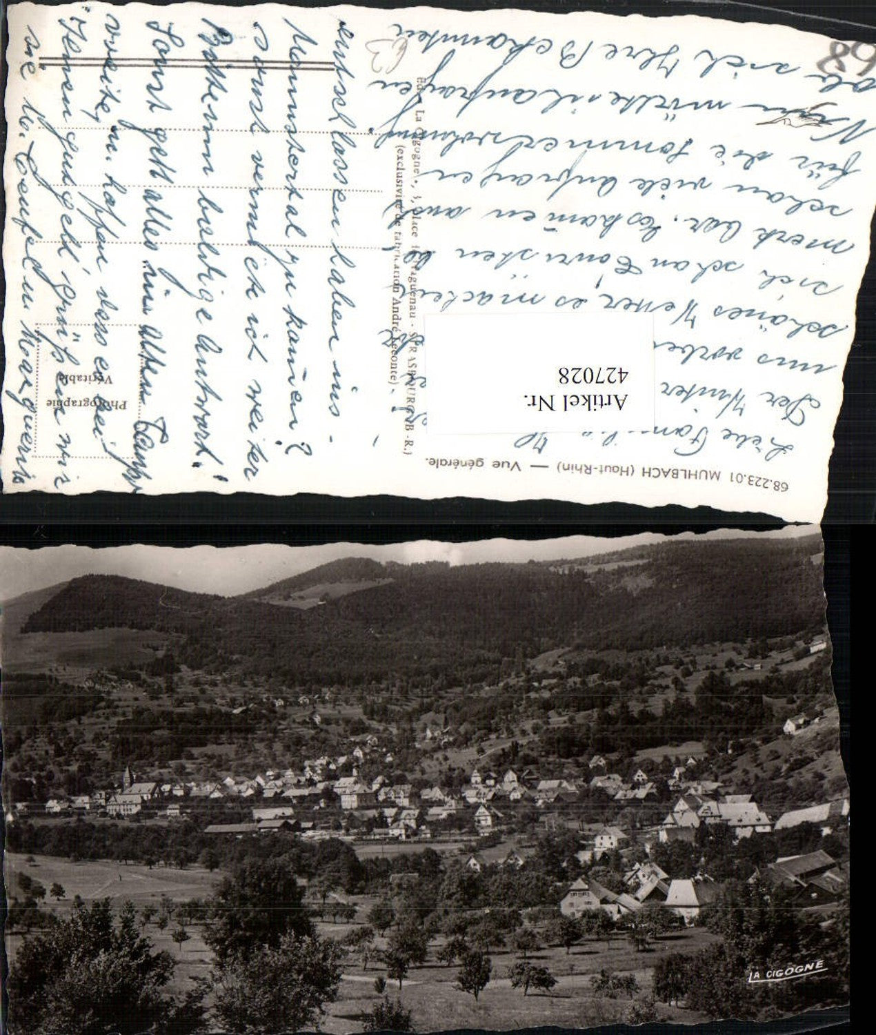 427028,Elsass Haut-Rhin Muhlbach Vue generale Totale