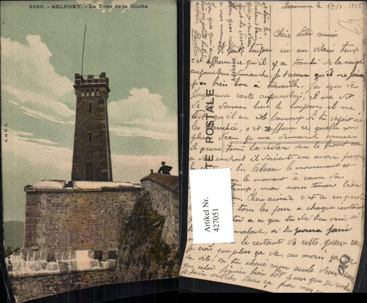 427051,Franche-Comte Territoire-de-Belfort Belfort La Tour de la Miotte Turm