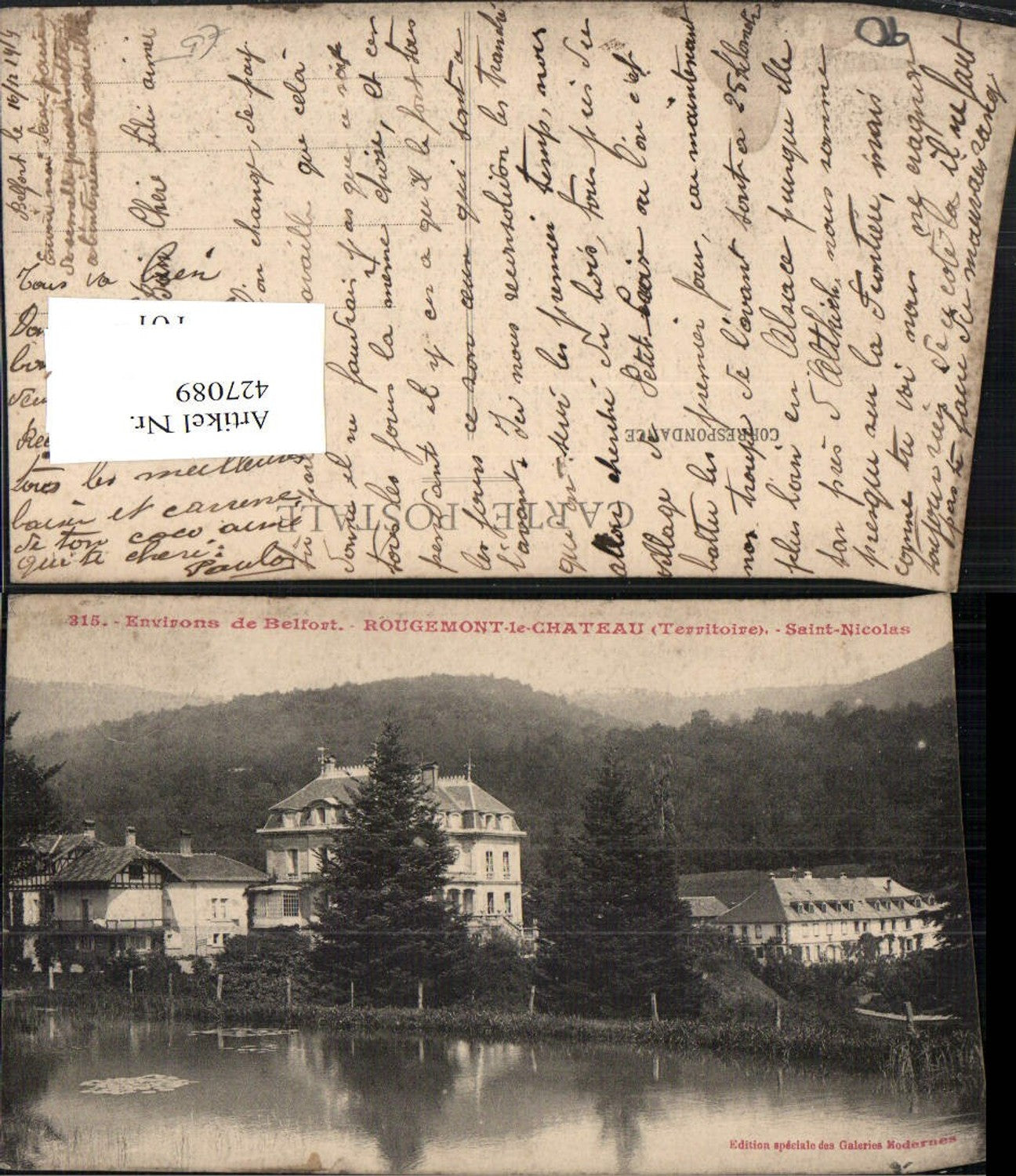 427089,Franche-Comte Territoire-de-Belfort Belfort Rougemont-le-Chateau Saint-Nicolas