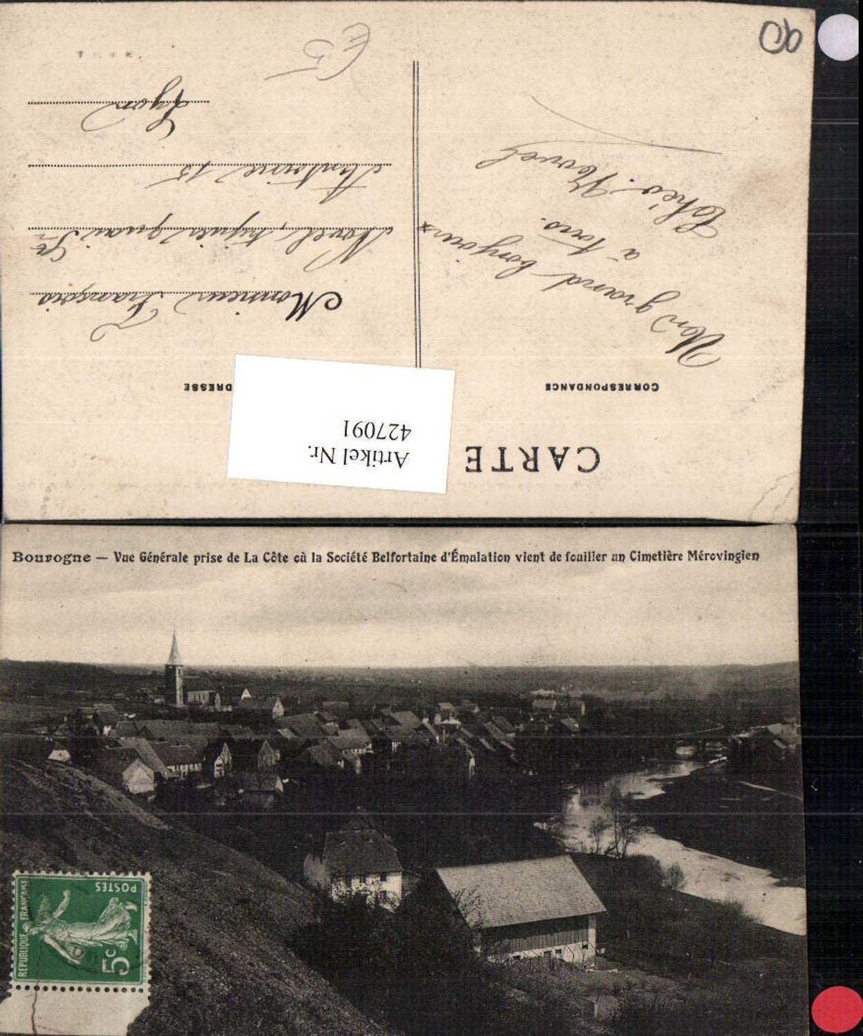 427091,Franche-Comte Territoire-de-Belfort Bourogne Vue Generale Totale