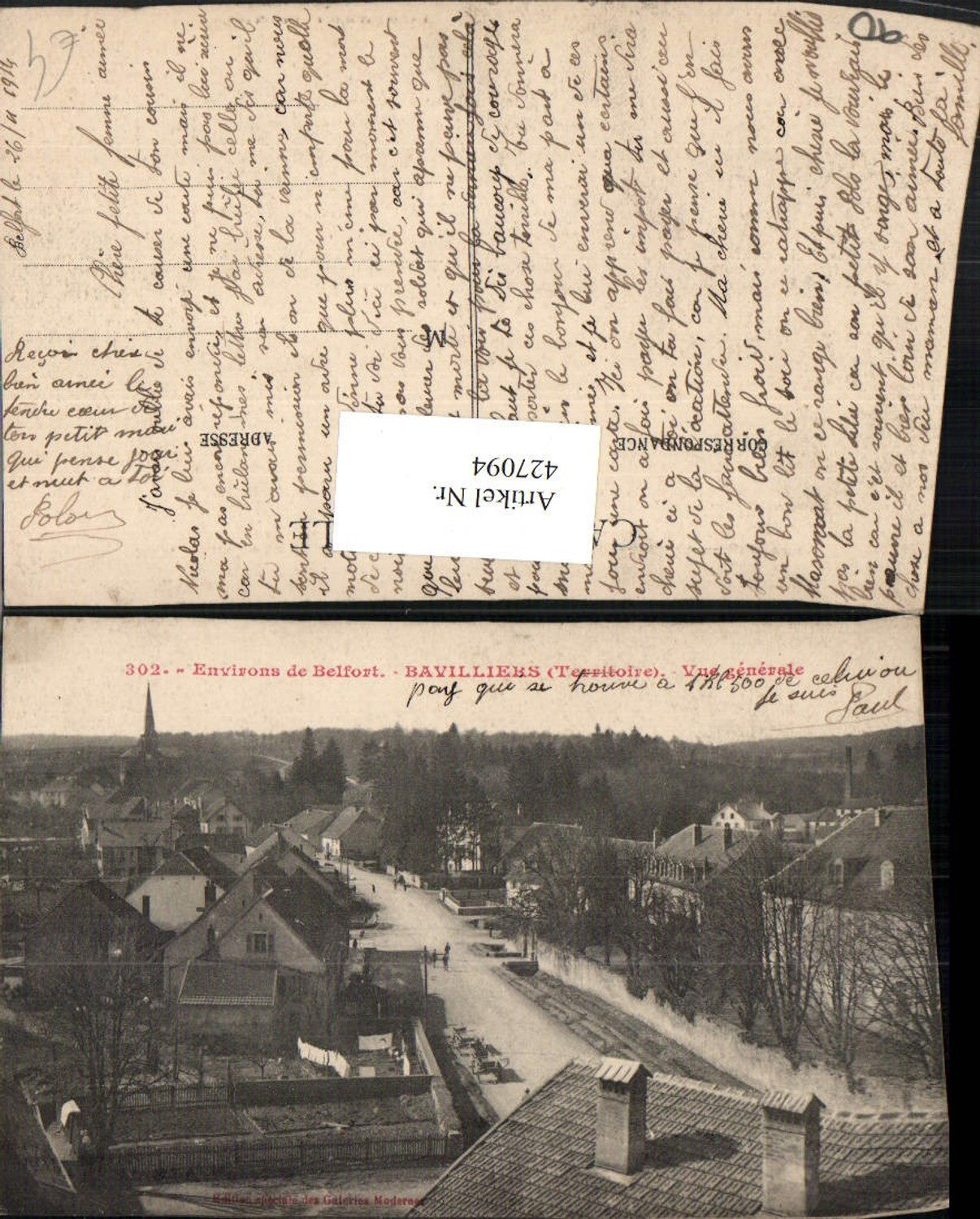 427094,Franche-Comte Territoire-de-Belfort Belfort Bavilliers Vue generale Totale
