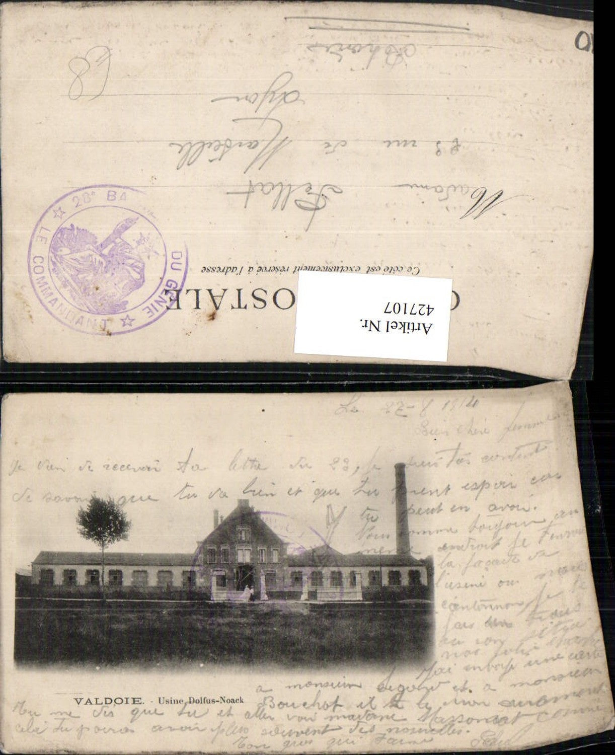 427107,Franche-Comte Territoire-de-Belfort Valdoie Usine Dolfus-Noack Fabrik