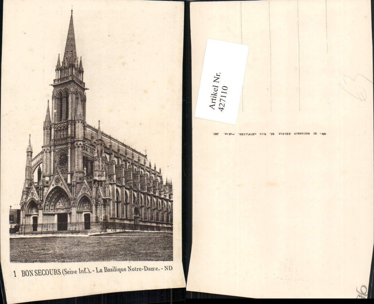 427110,Haute-Normandie Seine-Maritime Rouen Bon Secours La Basilique Notre-Dame Kirche