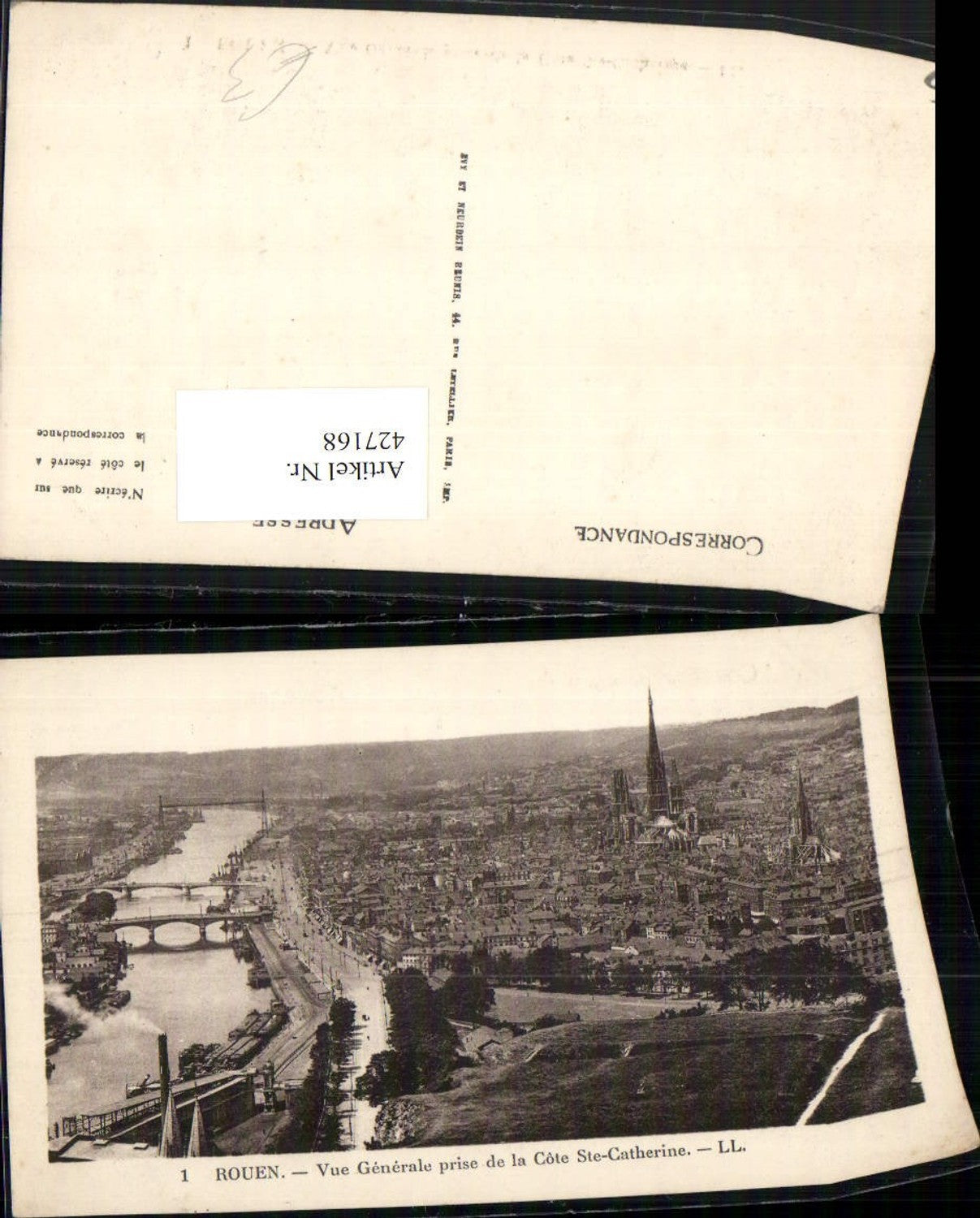 427168,Haute-Normandie Seine-Maritime Rouen Vue Generale Totale