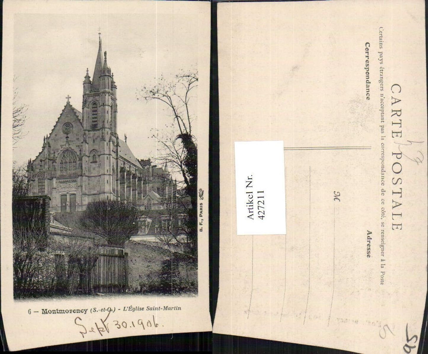 427211,Ile-de-France Val-Oise Montmorency L'Eglise Saint-Martin Church
