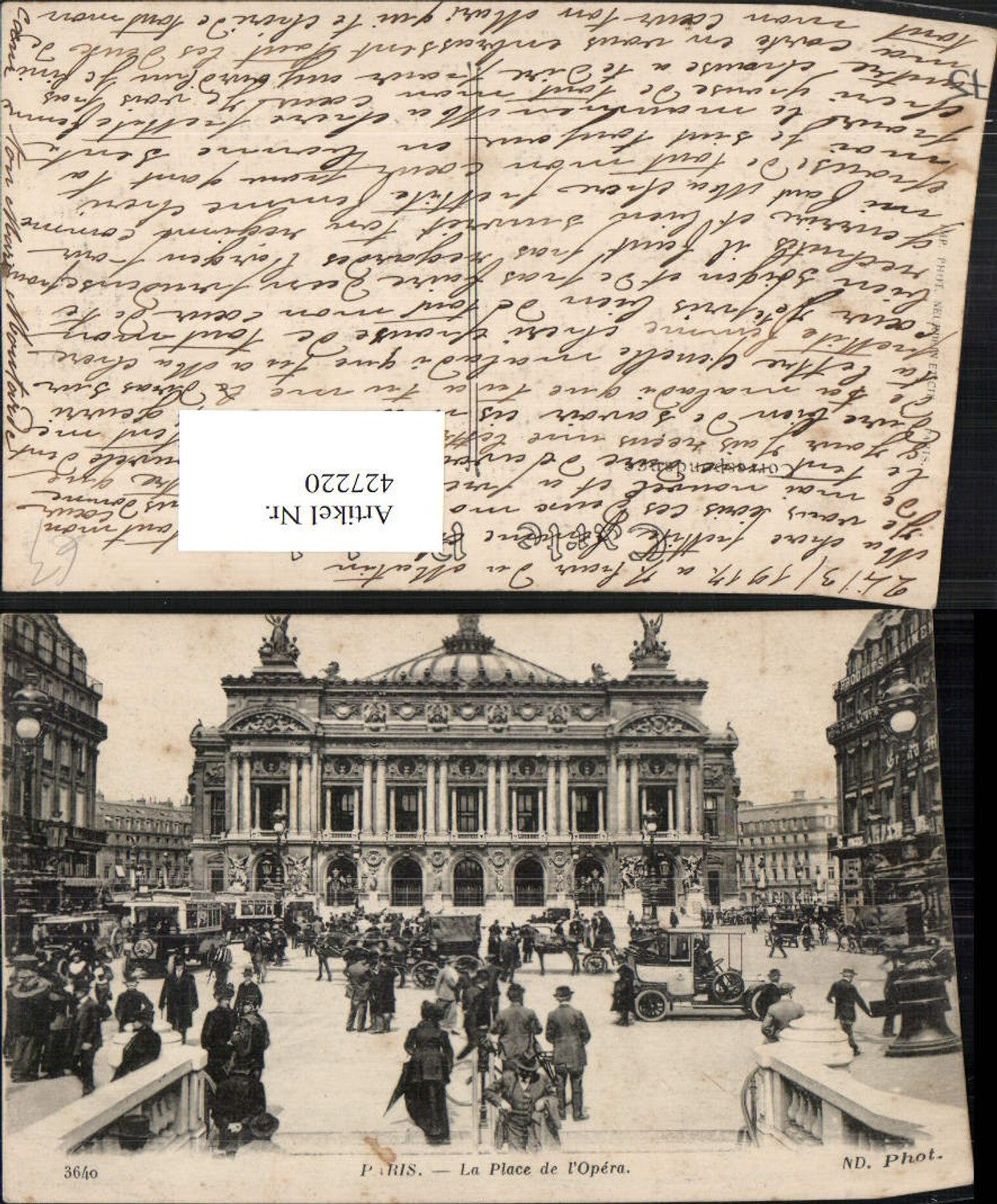 427220,Ile-de-France Paris La Place de l'Opera Opernplatz Oper