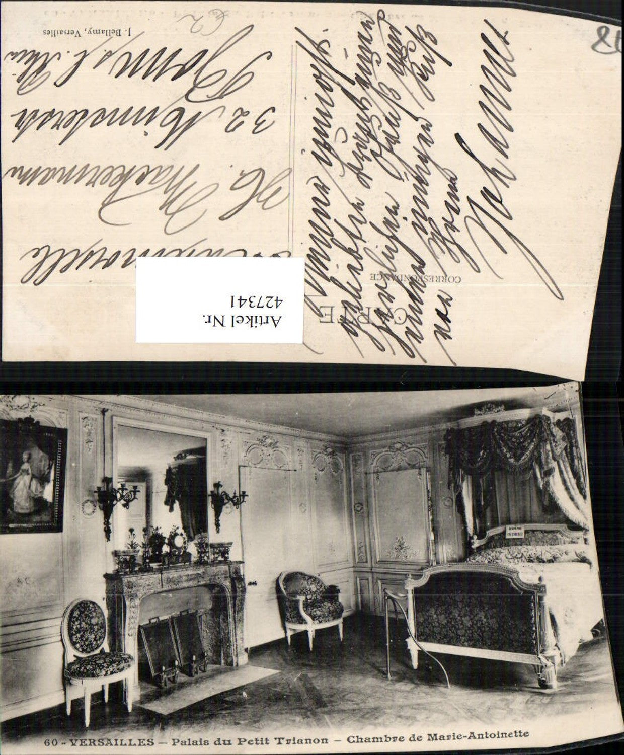 427341,Ile-de-France Yvelines Versailles Palais du Petit Trianon Chambre Marie-Antoinette Bett