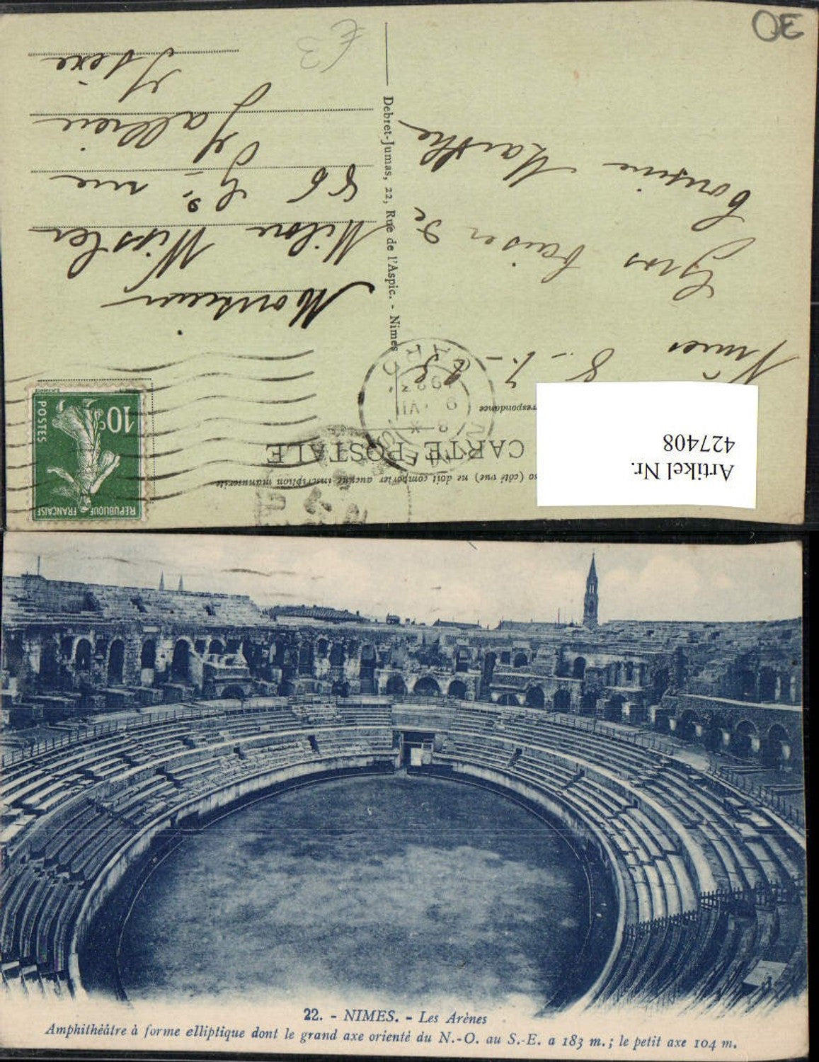 427408,Languedoc-Roussillon Gard Nimes Les Arenes Arena Amphitheater