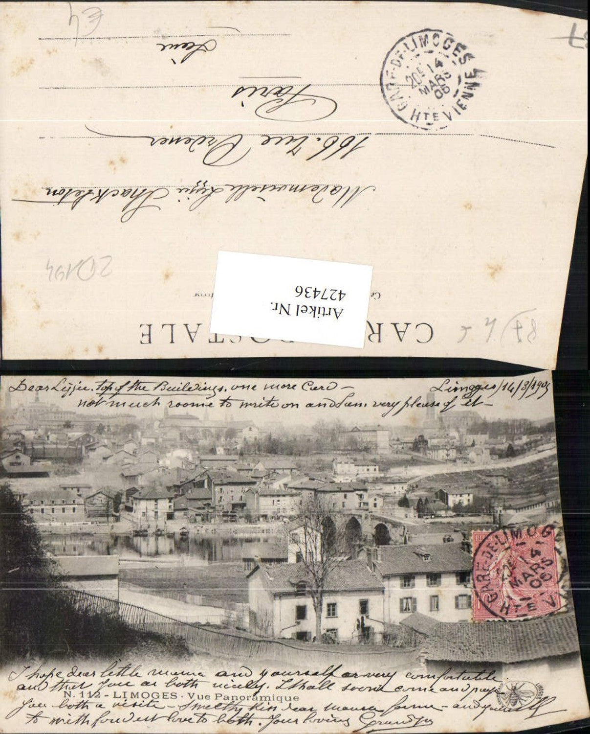 427436,Limousin Haute-Vienne Limoges Vue Panoramique Teilansicht