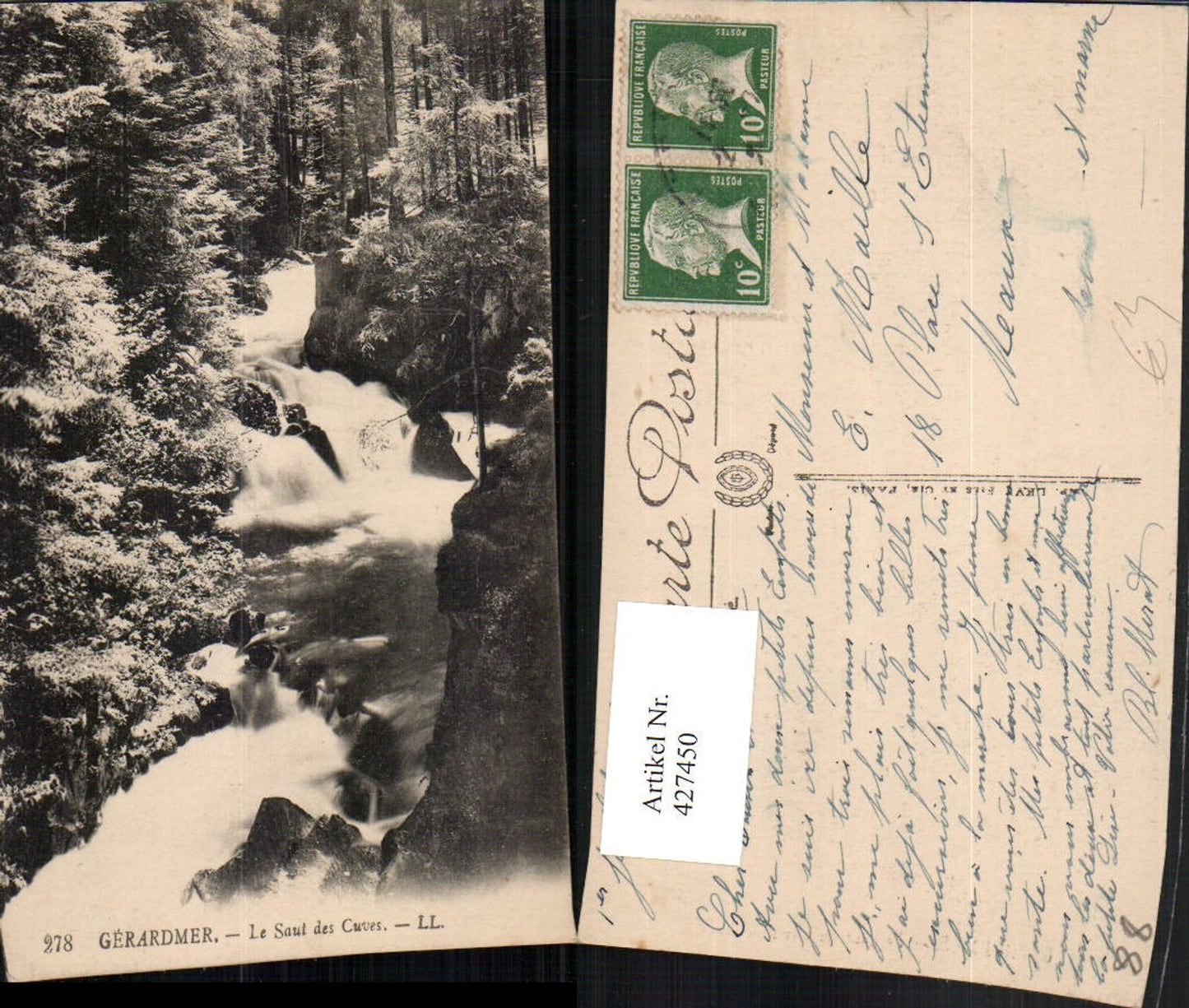 427450,Lothringen Vosges Gerardmer Le Saut des Cuves Waldbach
