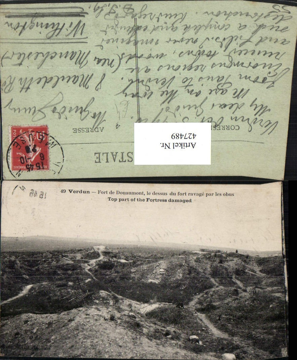 427489,Lothringen Meuse Verdun Fort de Douaumont Landschaft