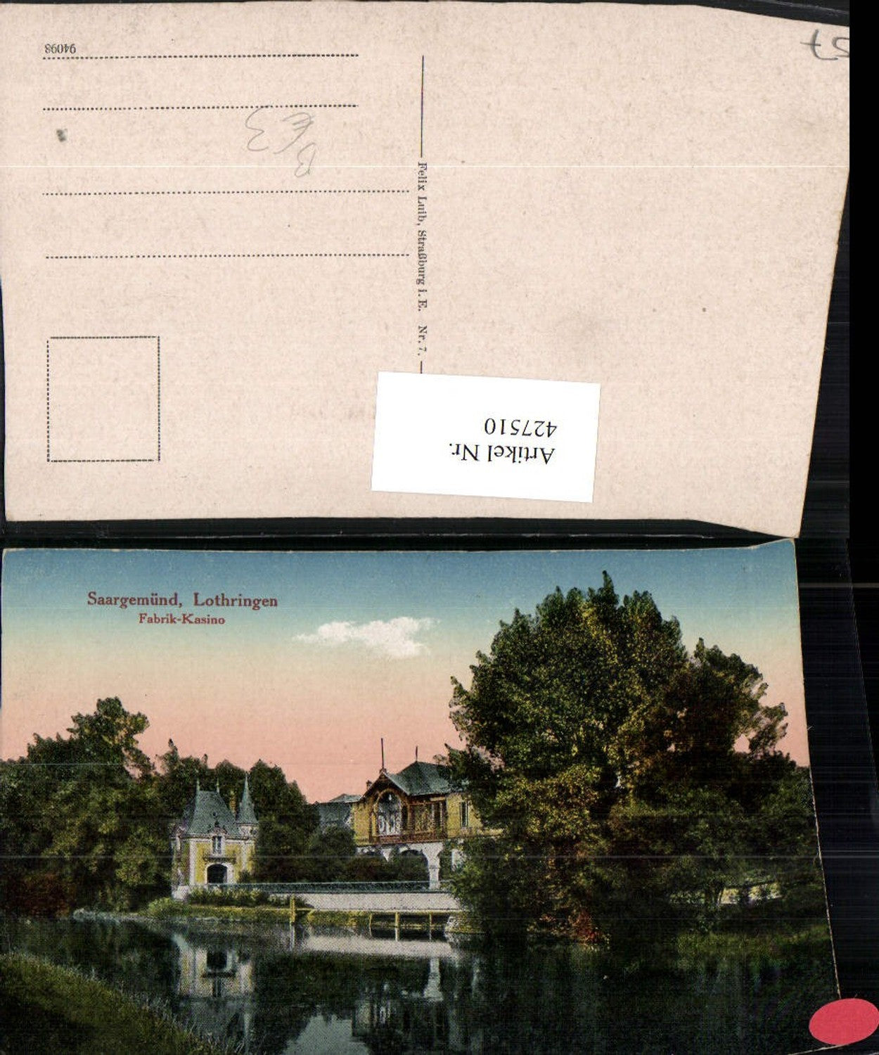 427510,Lothringen Moselle Saargemünd Fabrik-Kasino