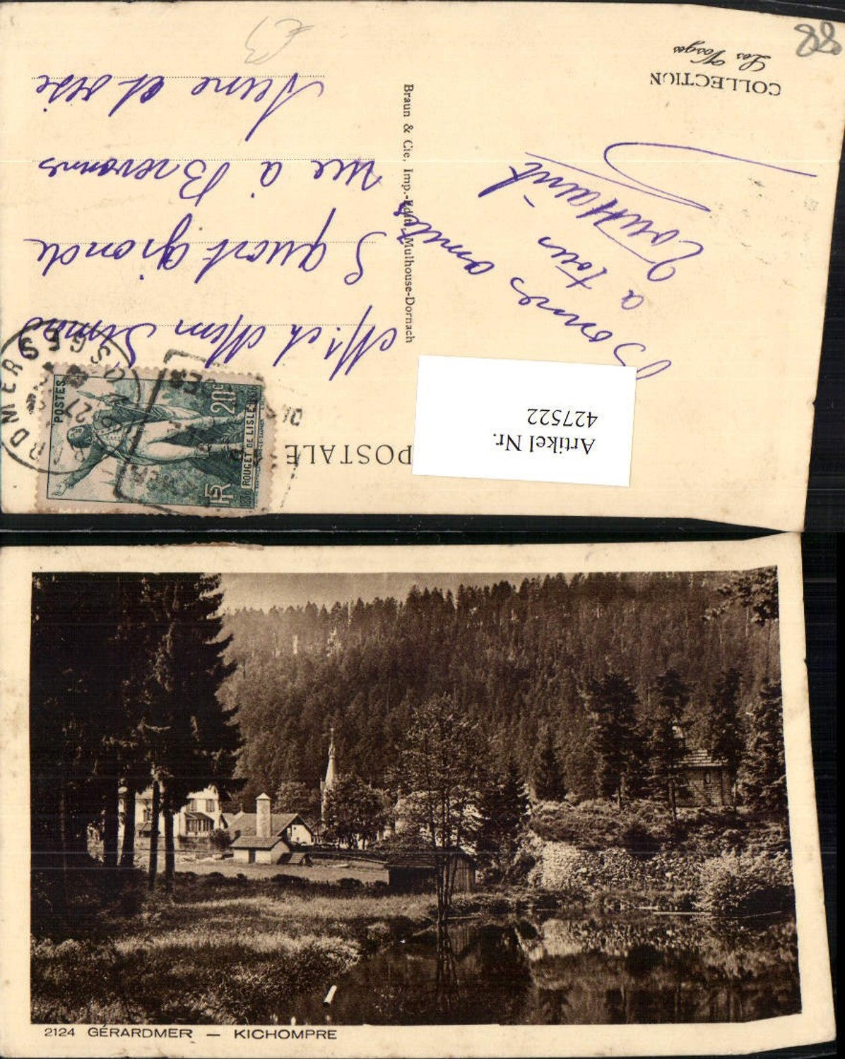 427522,Lothringen Vosges Gerardmer Kichompre Teilansicht