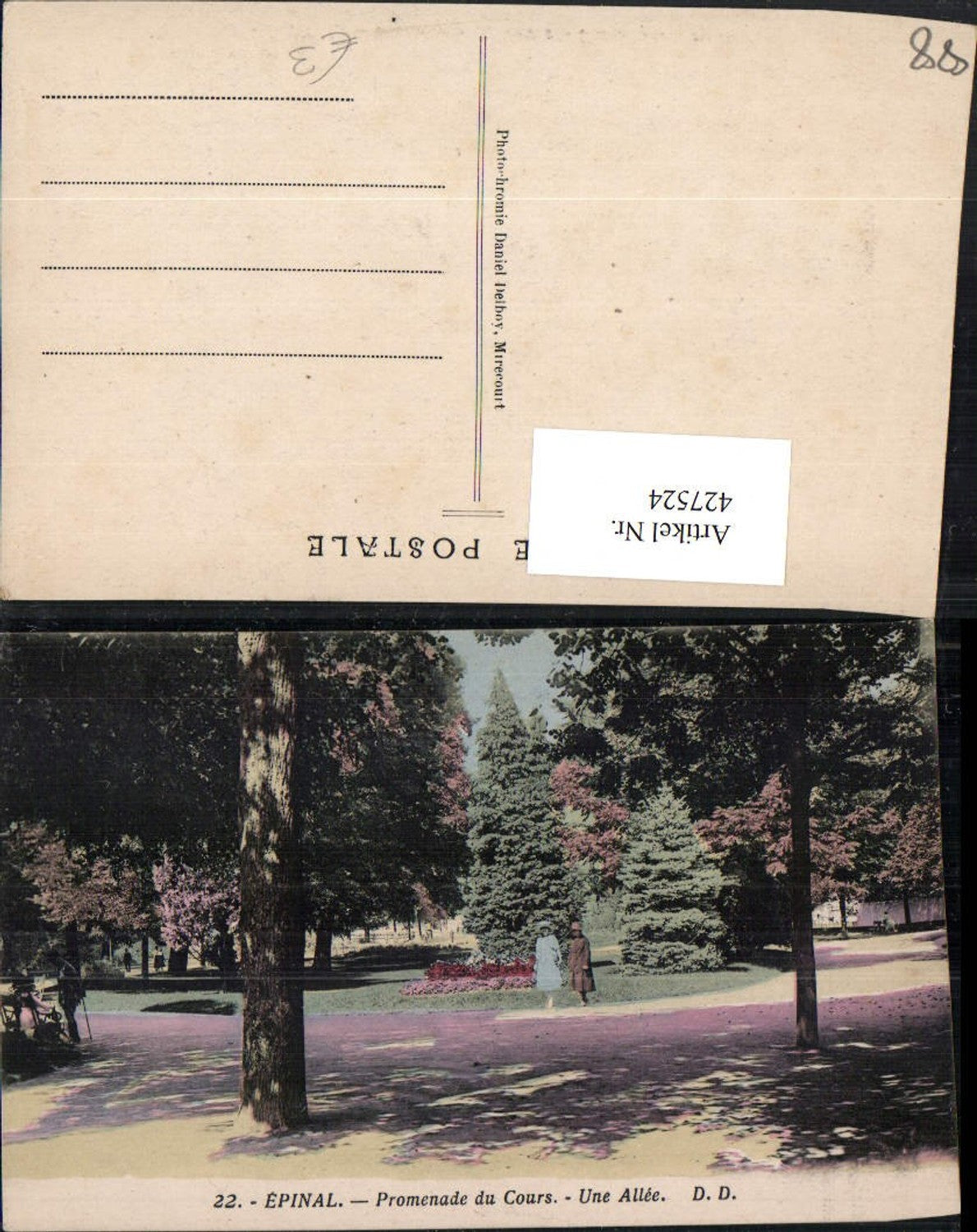 427524,Lothringen Vosges Epinal Promenade du Cours Une Allee Park
