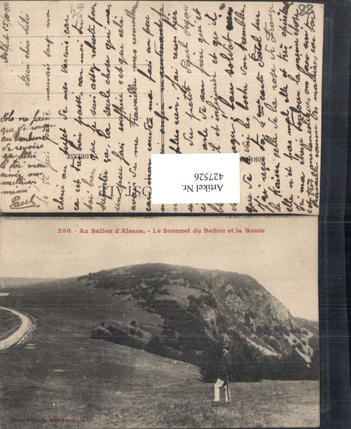 427526,Lothringen Vosges Le Sommet du Ballon et la Route Landschaft
