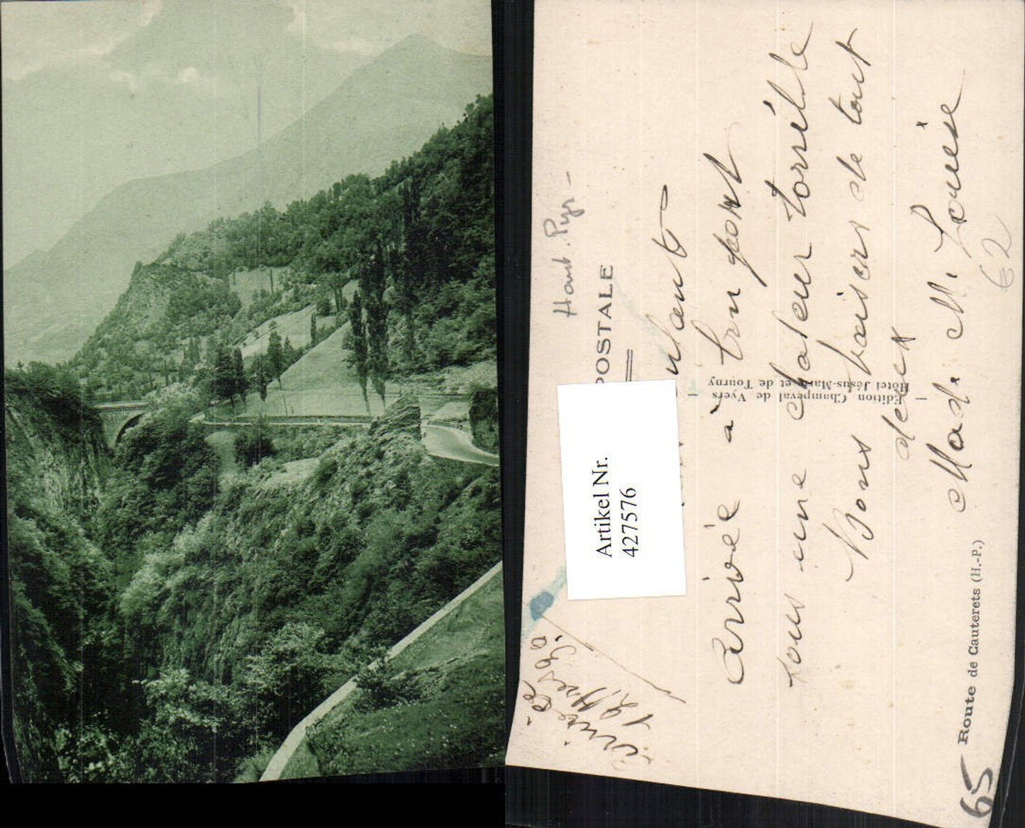 427576,Midi-Pyrenees Hautes-Pyrenees Route de Cauterets Straße