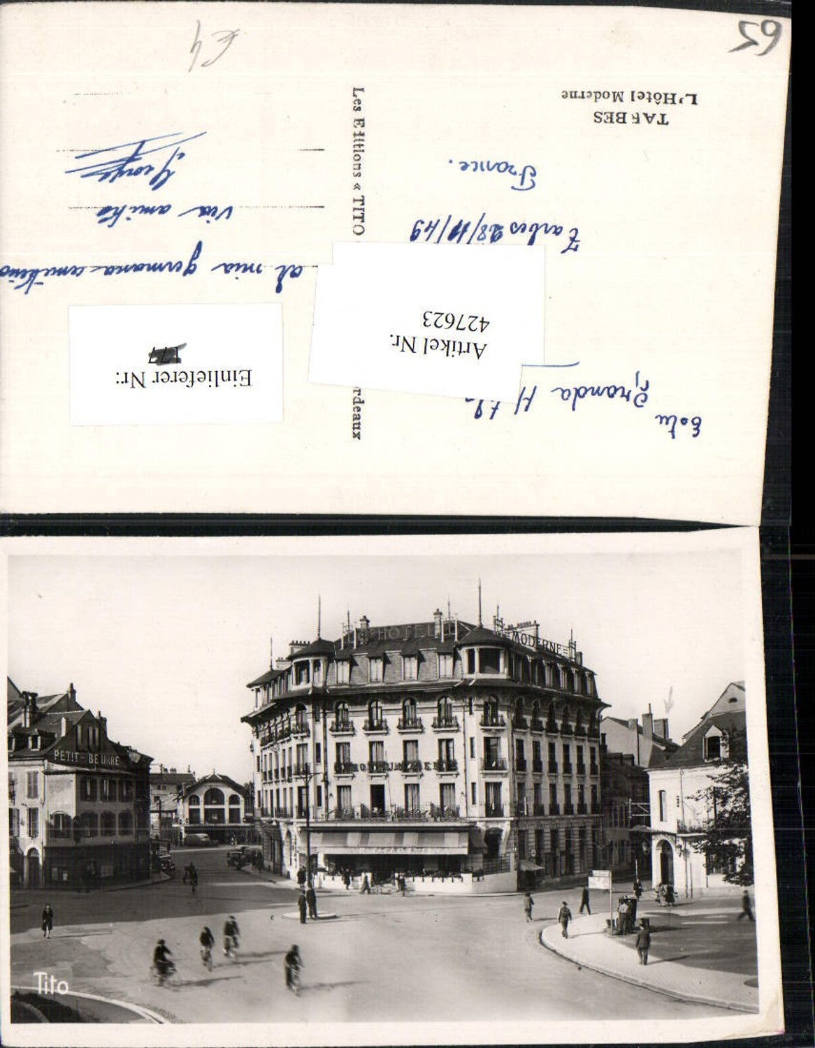 427623,Midi-Pyrenees Hautes-Pyrenees Tarbes L'Hotel Moderne