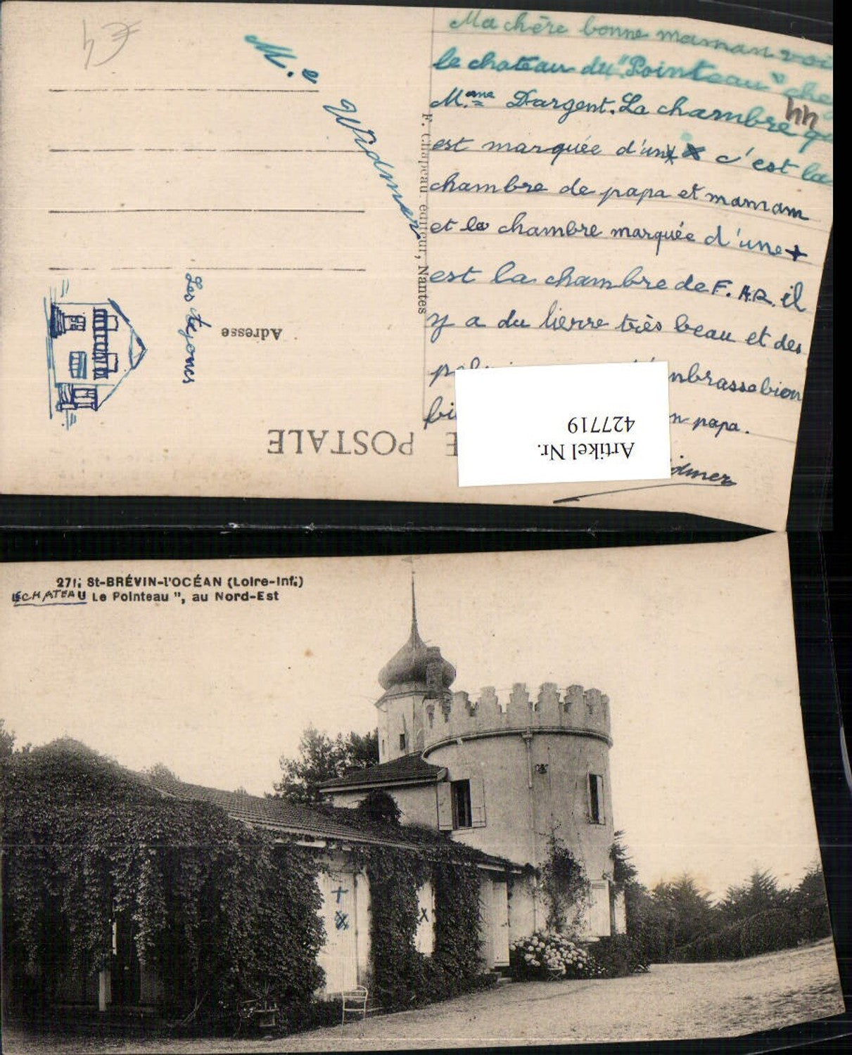 427719,Pays de la Loire Loire-Atlantique St-Brevin-l'Ocean Chateau Pointeau Schloss
