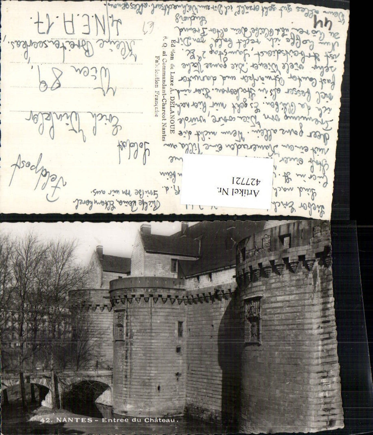 427721,Pays de la Loire Loire-Atlantique Nantes Entree du Chateau Schloss