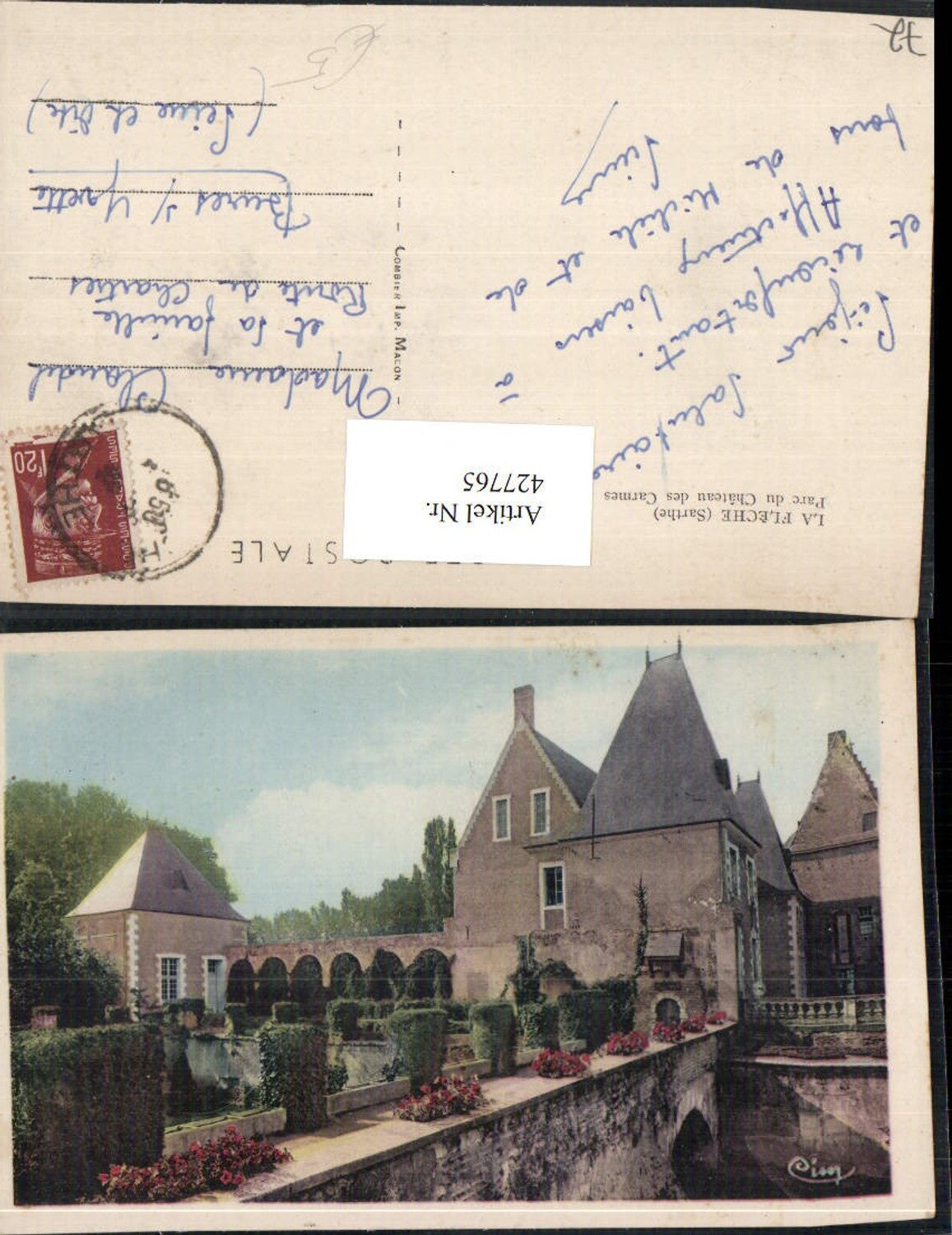 427765,Pays de la Loire Sarthe La Fleche Parc du Chateau des Carmes Schloss