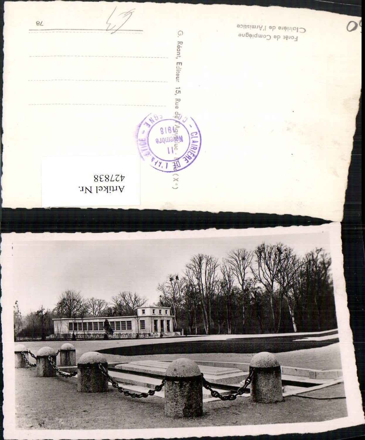 427838,Picardie Oise Foret de Compiegne Clairiere de l'Armistice