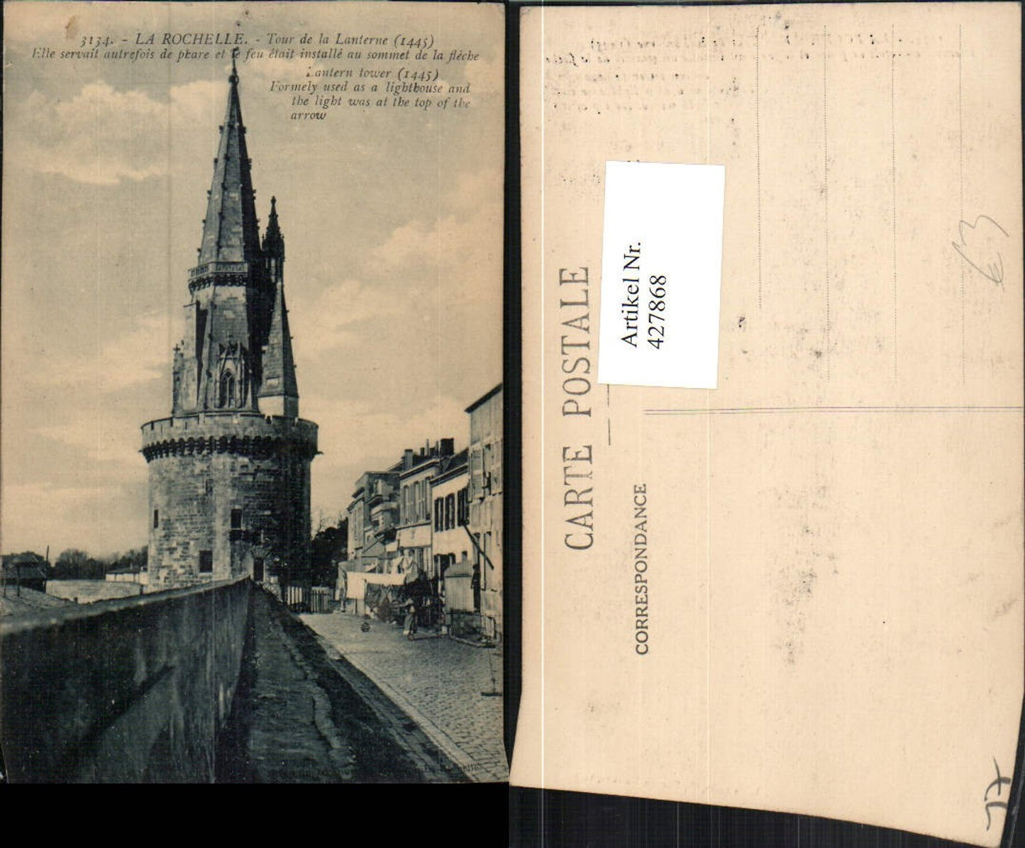 427868,Poitou-Charentes Charente-Maritime La Rochelle Tour de la Lanterne Turm