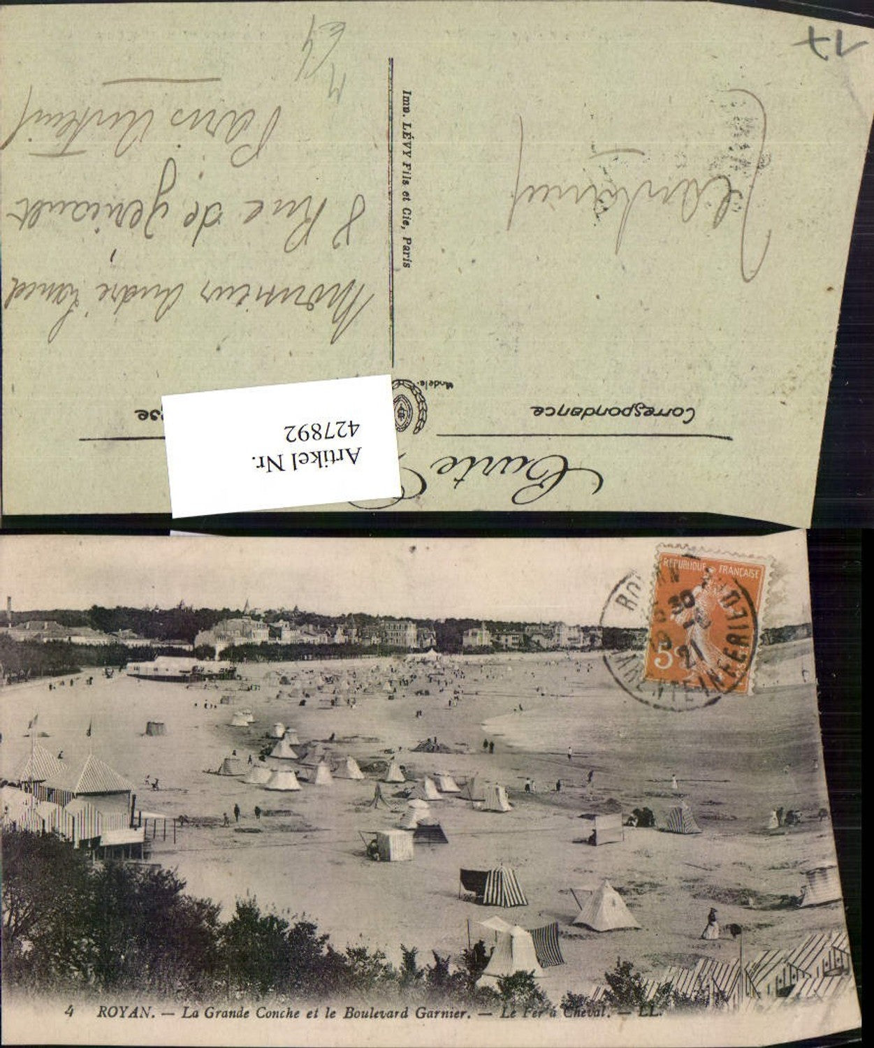 427892,Poitou-Charentes Charente-Maritime Royan Grande Conche Strand Strandleben