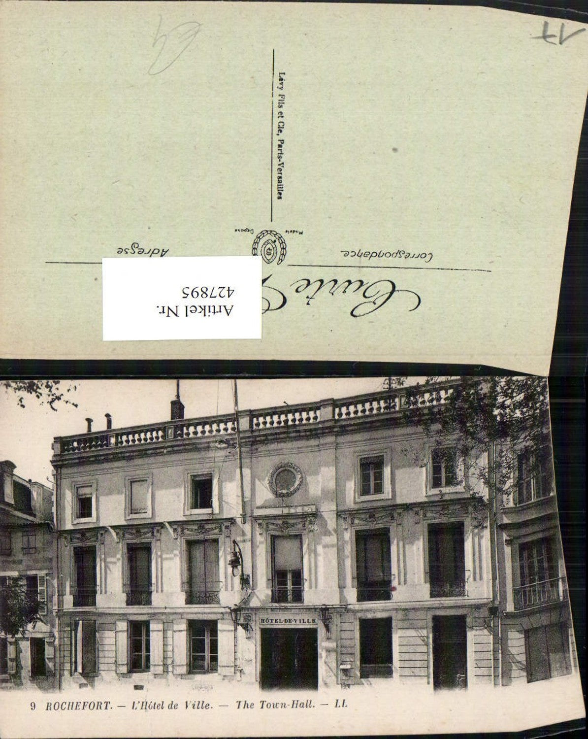 427895,Poitou-Charentes Charente-Maritime Rochefort L'Hotel de Ville Rathaus