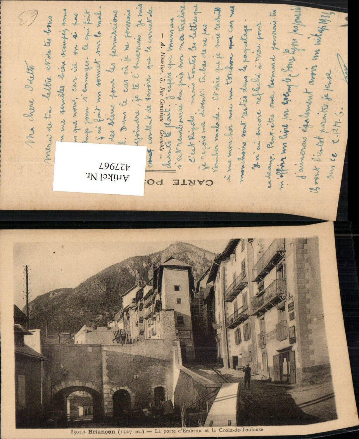 427967,Provence-Alpes-Cote-Azur Hautes-Alpes Briancon Porte Embrun et la Croix-de-Toulouse