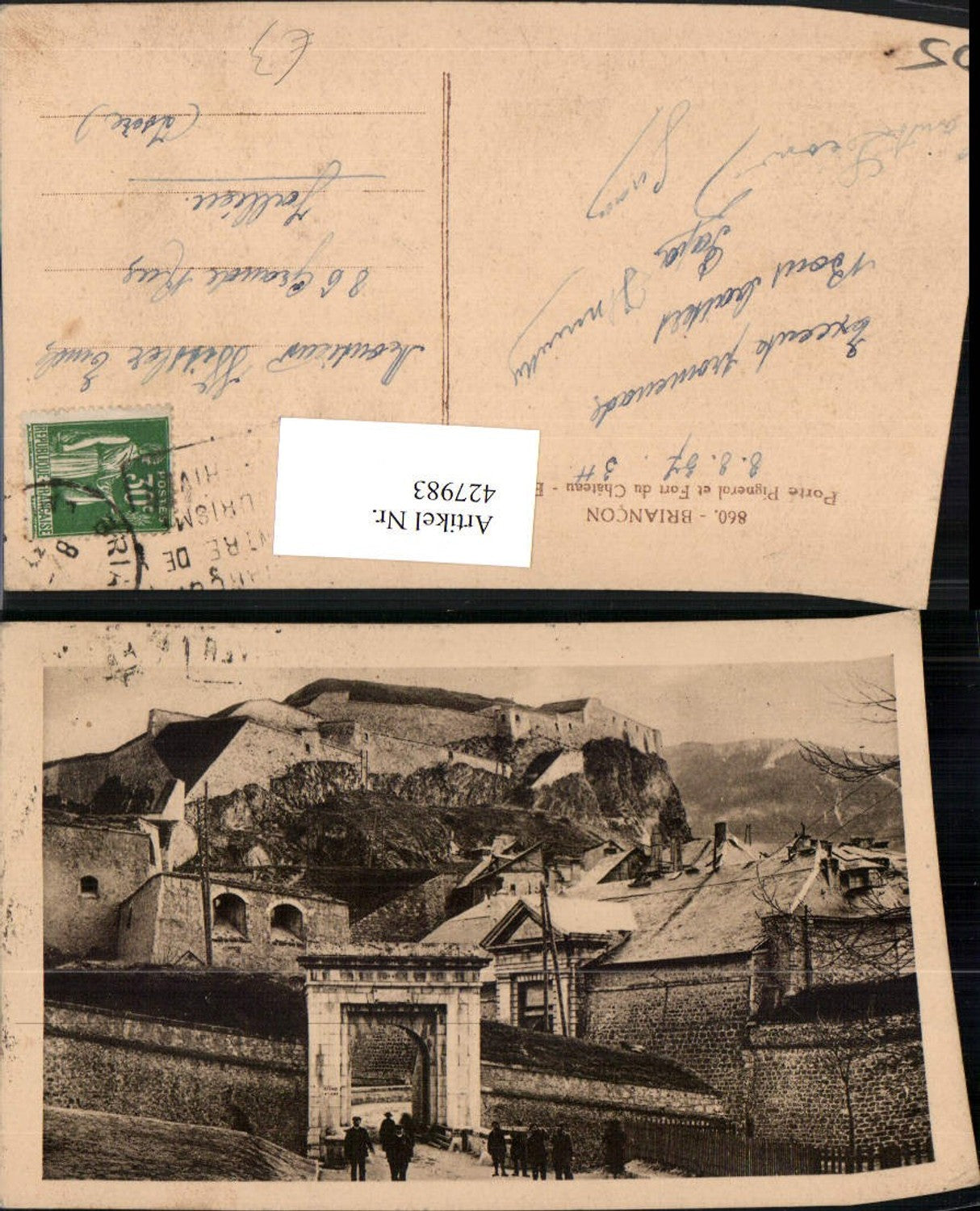 427983,Provence-Alpes-Cote-Azur Hautes-Alpes Briancon Porte Pignerol et Fort du Chateau