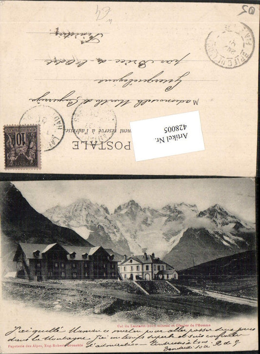 428005,Provence-Alpes-Cote-Azur Hautes-Alpes Col du Lautaret et Glacier Bergkulisse