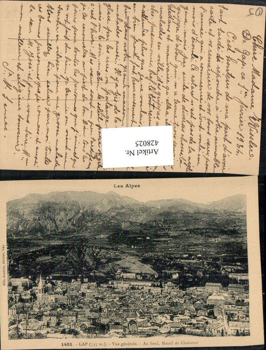 428025,Provence-Alpes-Cote-Azur Hautes-Alpes Gap Vue generale Totale